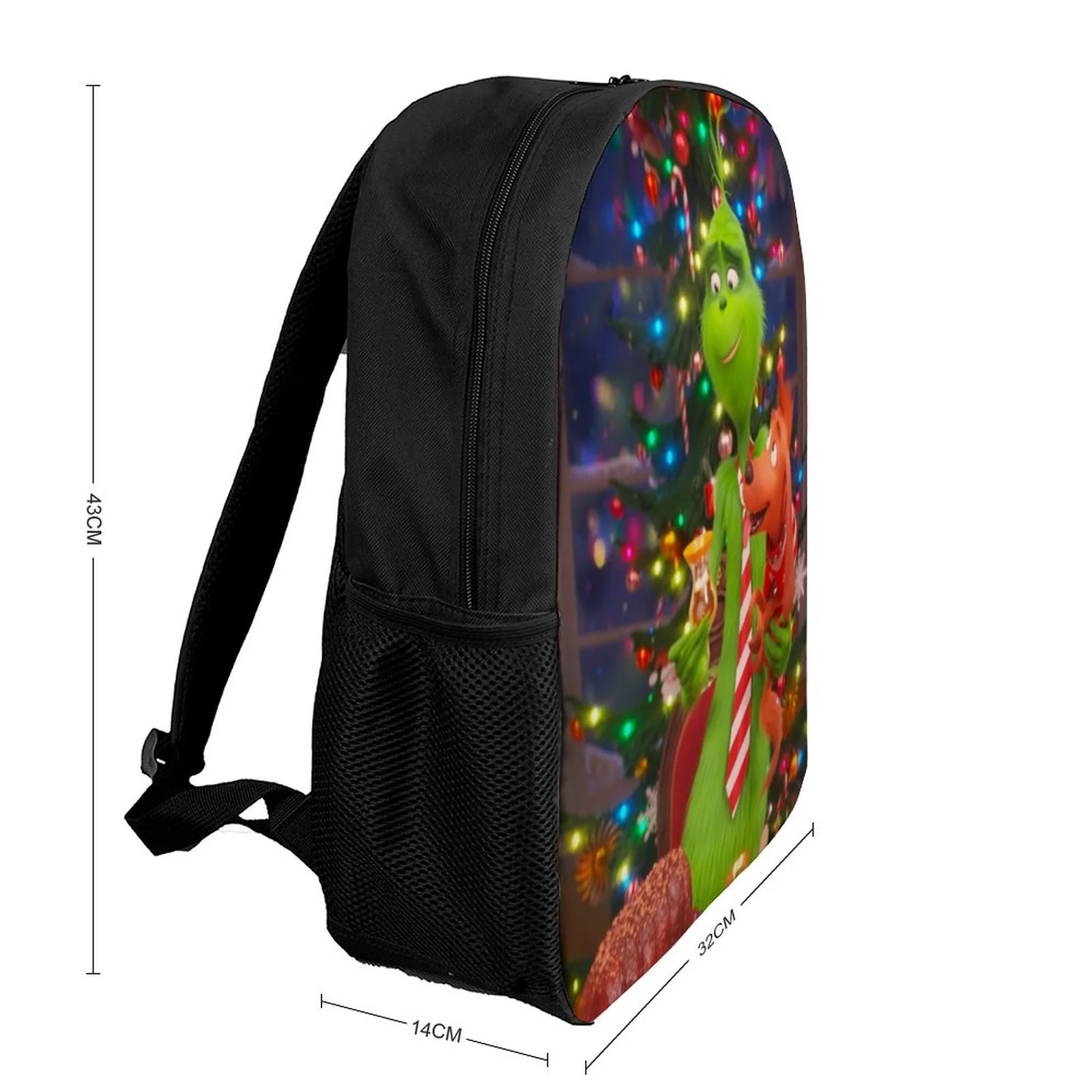 Film Grinch Backpacks Basic Shoulder Daypack Bookbag Satchel Knapsack Rucksack For School Office Travel