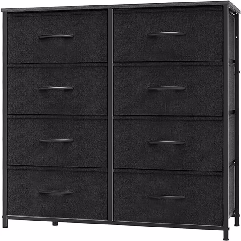 Dresser for Bedroom Tall Drawer Dresser Charcoal Black