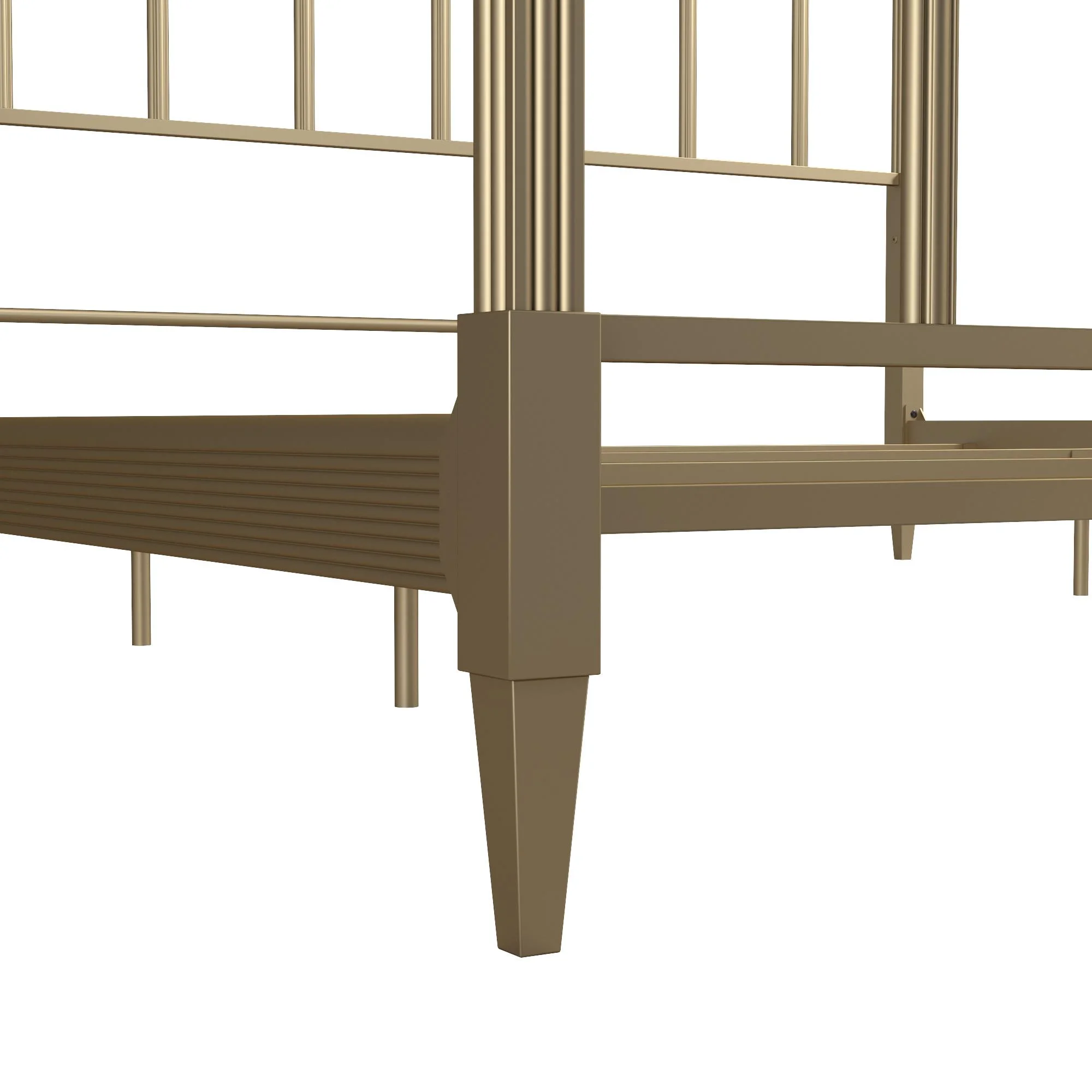 CosmoLiving by Cosmopolitan Blair Brass Metal Bed, King