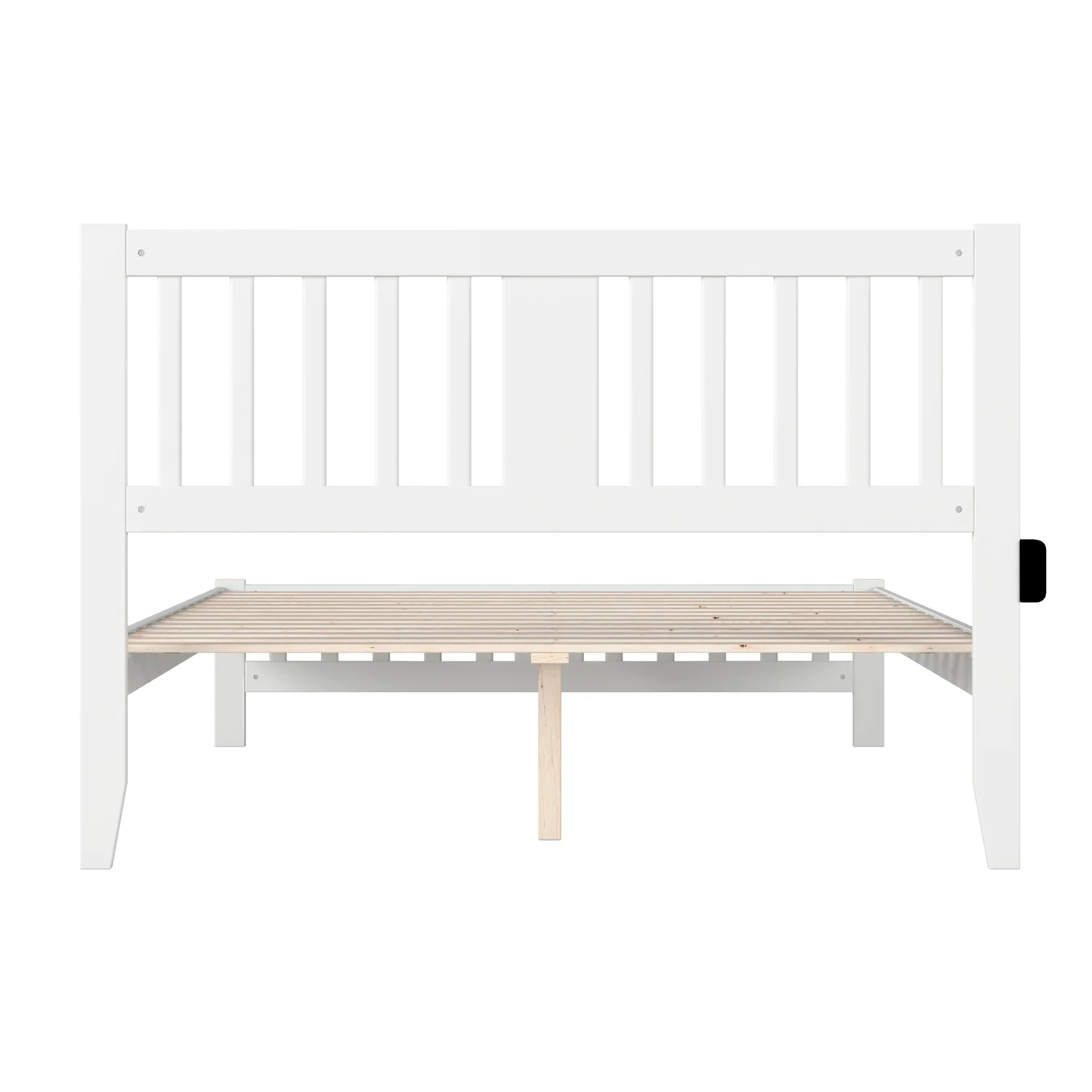 AFI Tahoe Traditional Wood Queen Bed with Footboard in White