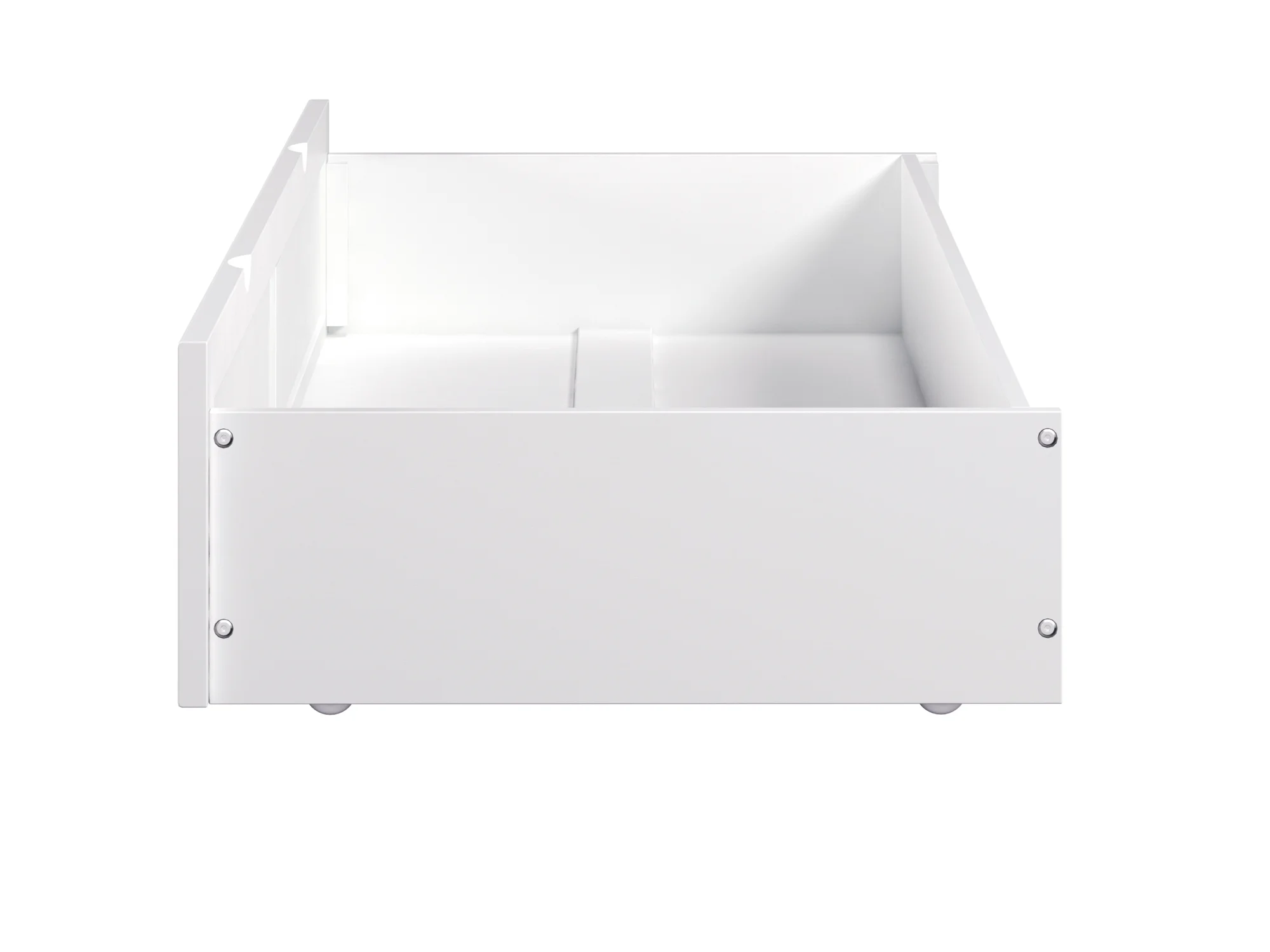 AFI Under Bed Foot Drawer Storage Drawer for Platform Beds, Full, White