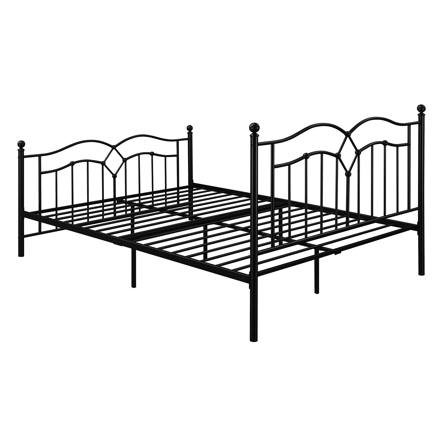 Klossen Metal Queen Bed Black