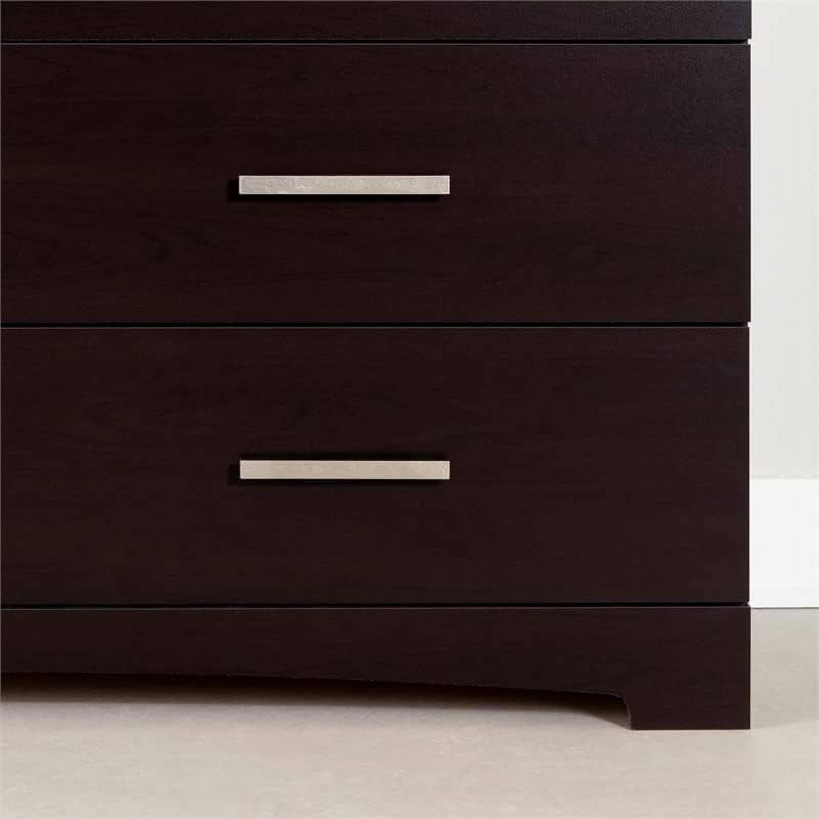 6-Drawer Double Dresser Chocolate