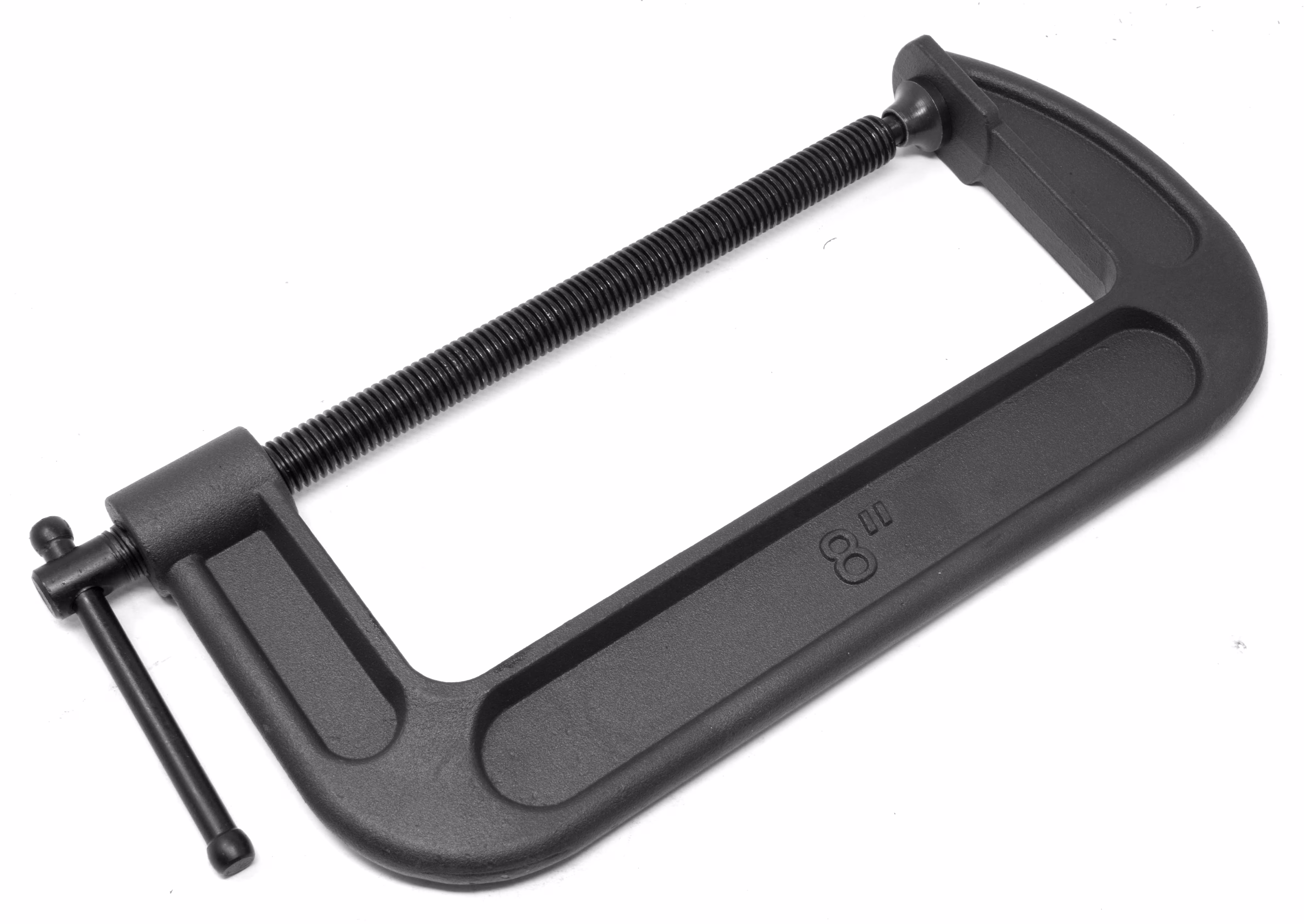 WEN Heavy-Duty Cast Iron C-Clamps with 8-Inch Jaw Opening and 3.4-Inch Throat