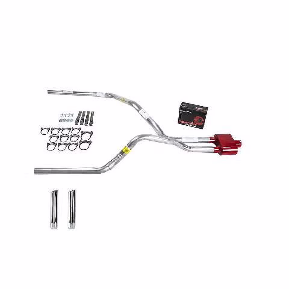 Silverado 88-95 dual exhaust 2.5 pipe Cherry Bomb Extreme RW Tip