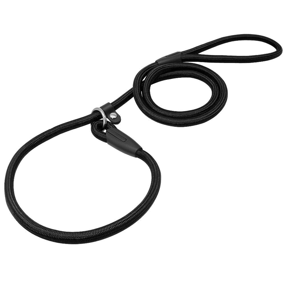 5ft Slip Lead Dog Leash Nylon Rolled Rope Pet Collar Obedience Recall Training