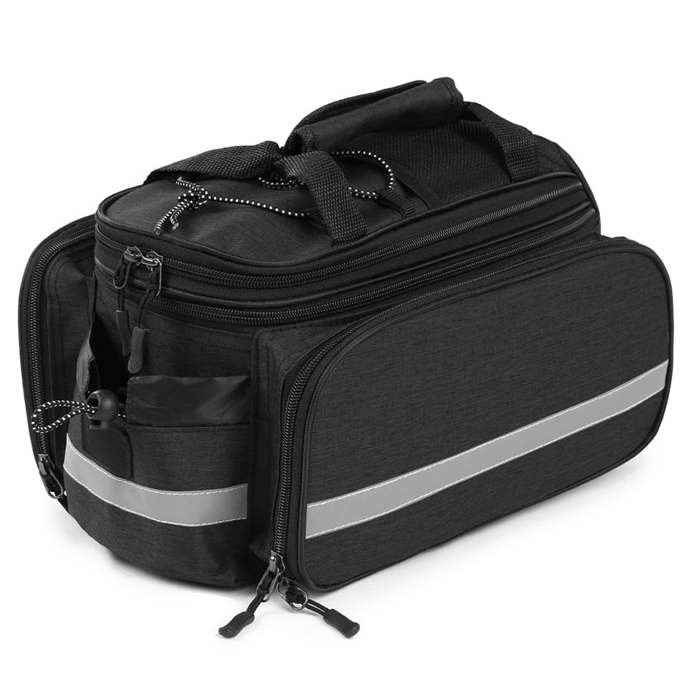 Rear Seat Bag Multifunction Expandable Waterproof MTB Pannier Bag Bike Rack Bag With Rain Cover