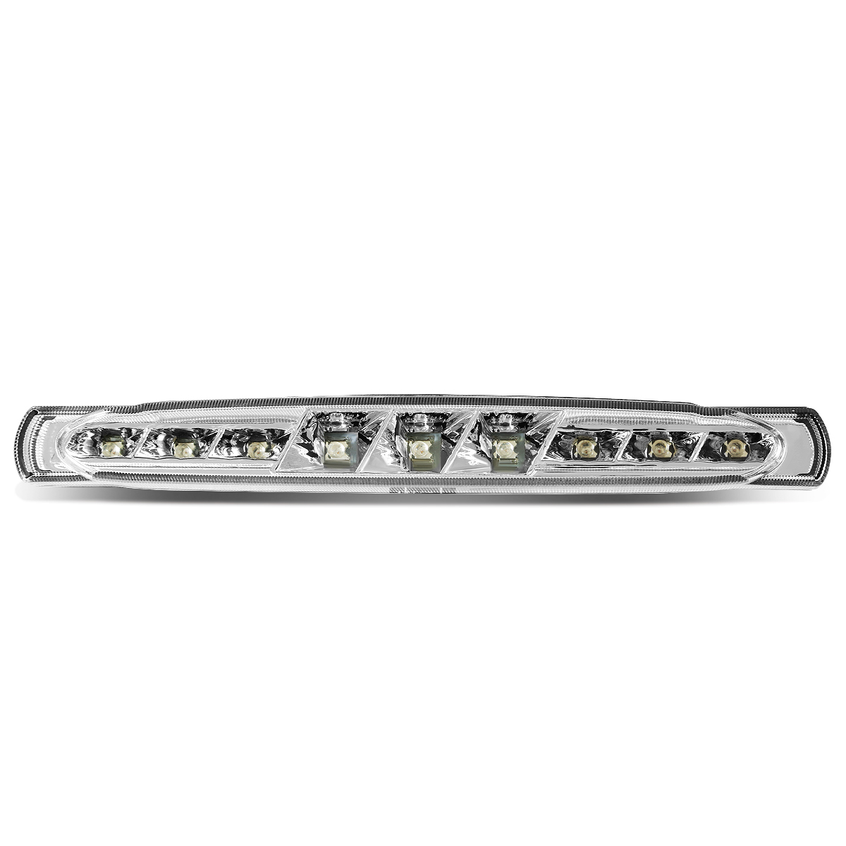 DNA Motoring 3BL-CCV97-LED-CH For 1997 to 2004 Chevy Corvette C5 Rear LED 3rd Third Tail Brake Light Chrome Housing Lamp 98 99 00 01 02 03