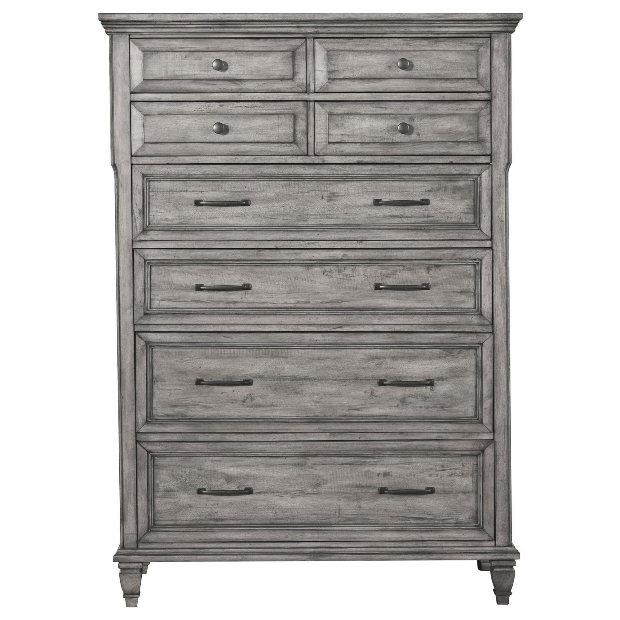 Benjara Akki 62 Inch 8 Drawer Tall Dresser Chest, Cedar Lined, Jewelry Tray, Gray
