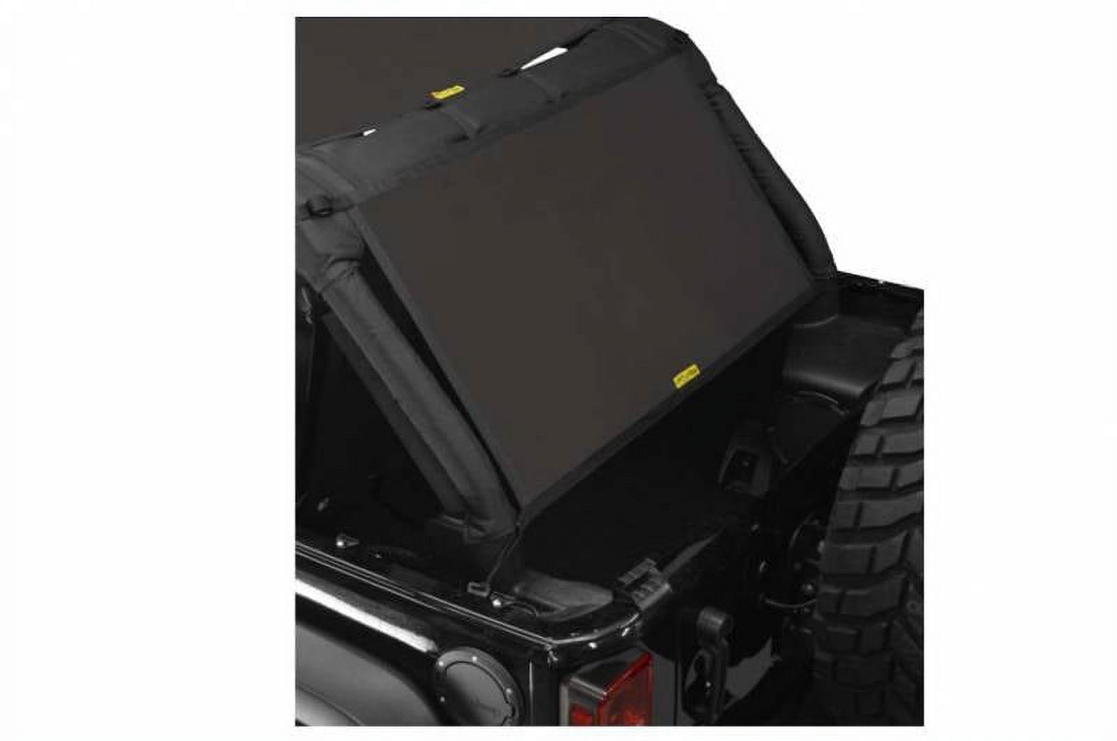 Dirtydog 2007-2018 Fits Jeep Wrangler JKU 4 Door Rear Cargo Sunscreen Black J4SS07C1BK