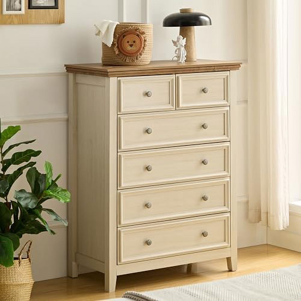 7 Chest of Drawers  Black Dresser for Bedroom  Double Dresser for Living Room  Organizer Drawer Cabinet with Wide Drawers for Entryway and Hallway