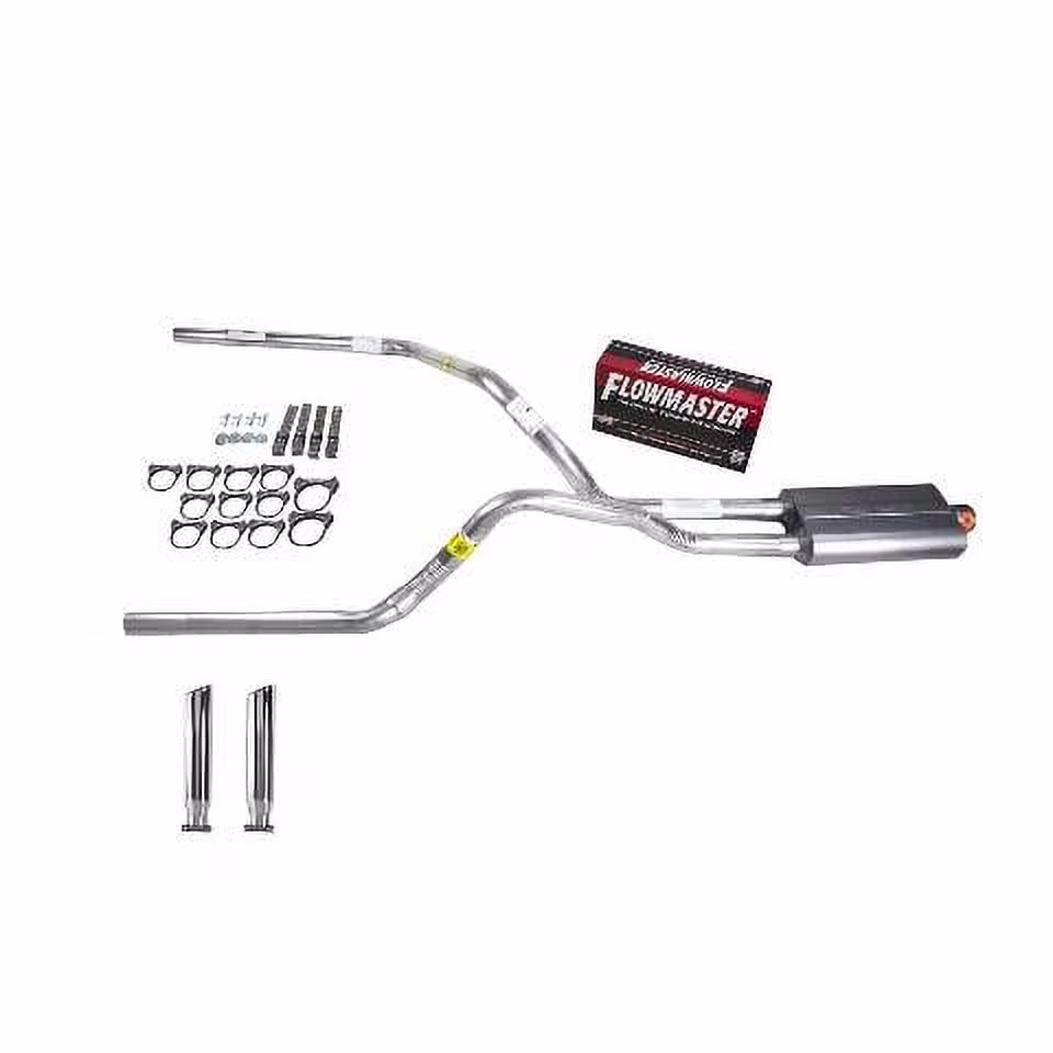 Silverado 99-06 dual exhaust 2.5 pipe Flowmaster 50 RC Tip