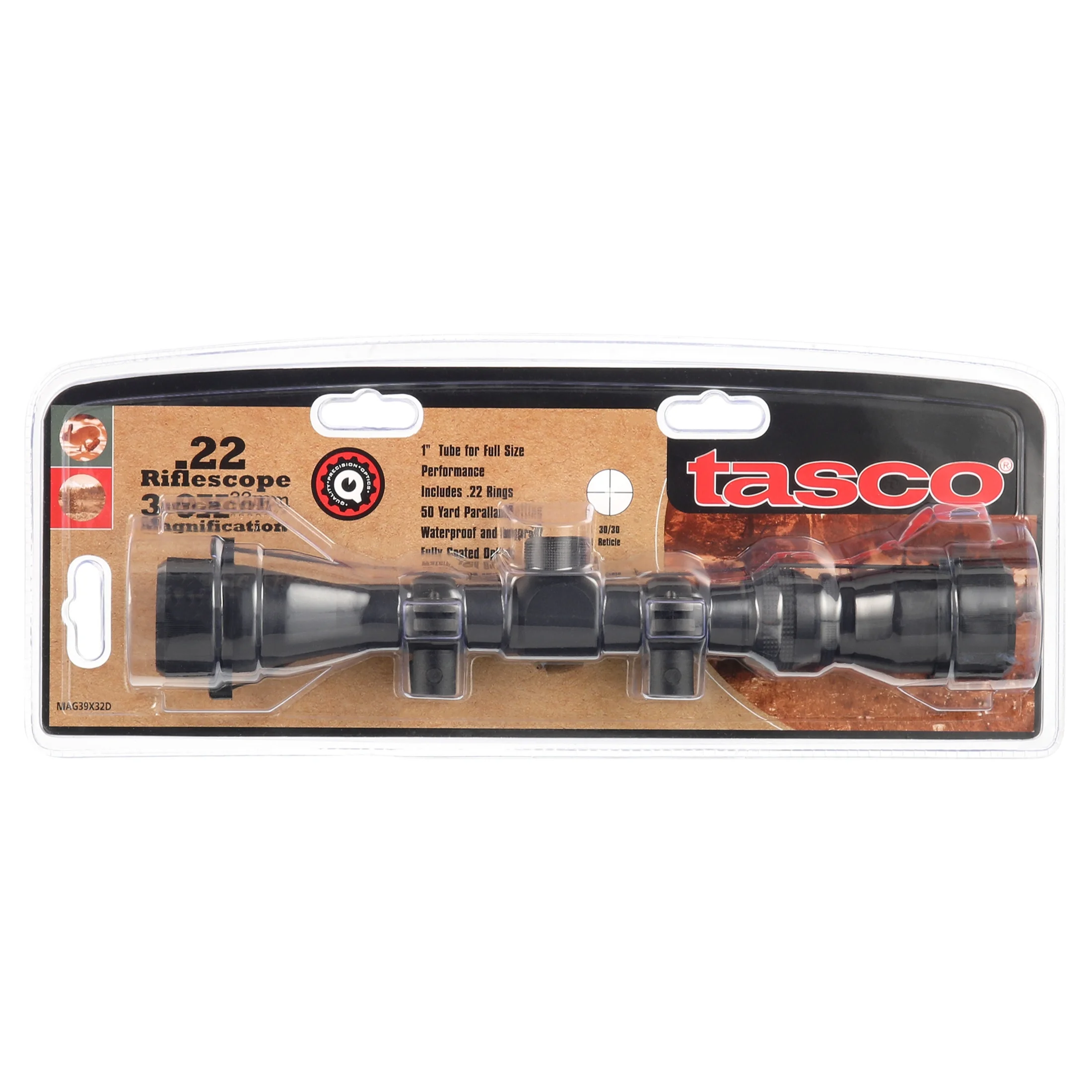 Tasco Mag 22 3-9X32 Riflescope, Black