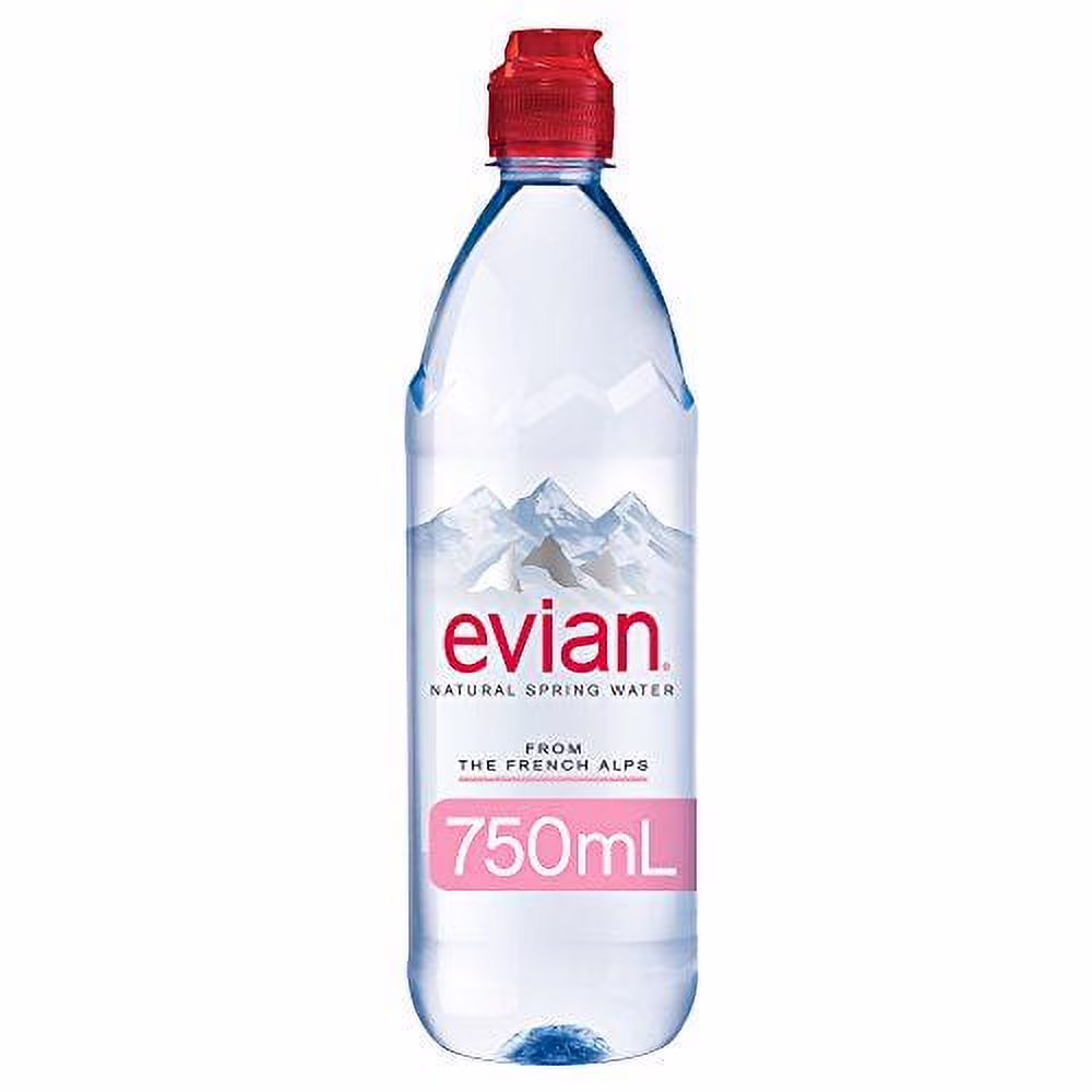 Evian Sportcap-750 Ml X 12 Bottles