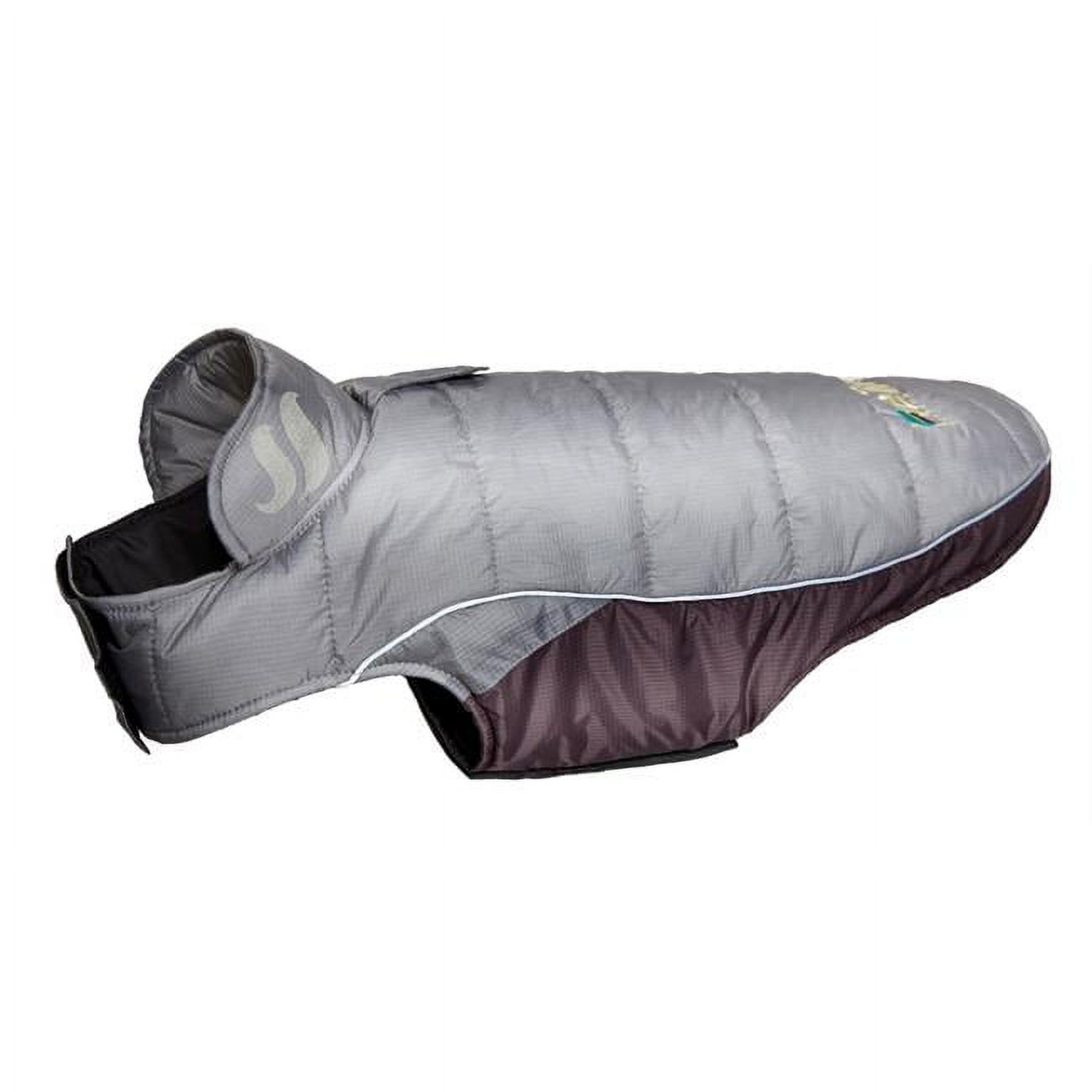 Pet Life  Helios Hurricane-Waded Plush 3M Reflective Dog Coat with Blackshark technology- Gray - Extra Large