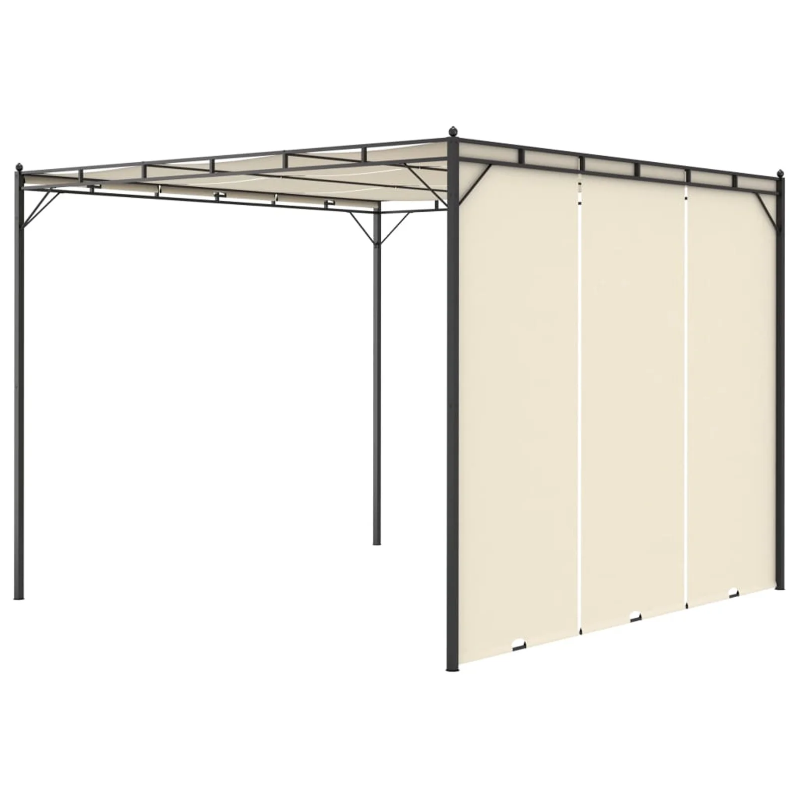Suzicca Garden Gazebo with Side Curtain 118.1