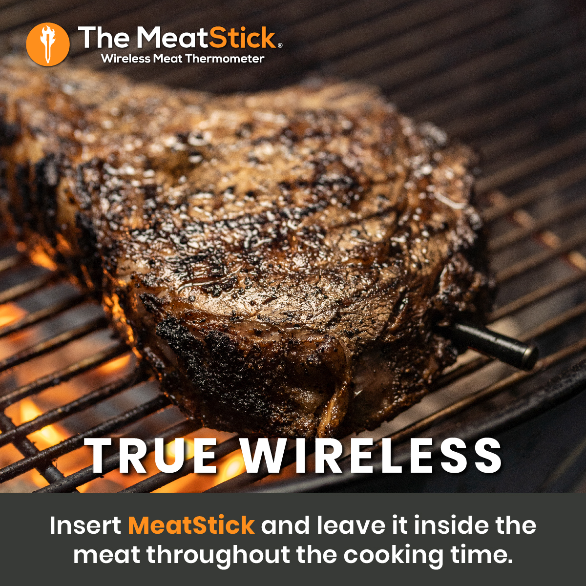 MeatStick X Set | Smart Wireless Meat Thermometer | 260ft Range Digital Food Probe with Bluetooth | for Smoking, Grilling, BBQ, Air Fryer, Deep Frying, Oven, Sous Vide, Rotisserie