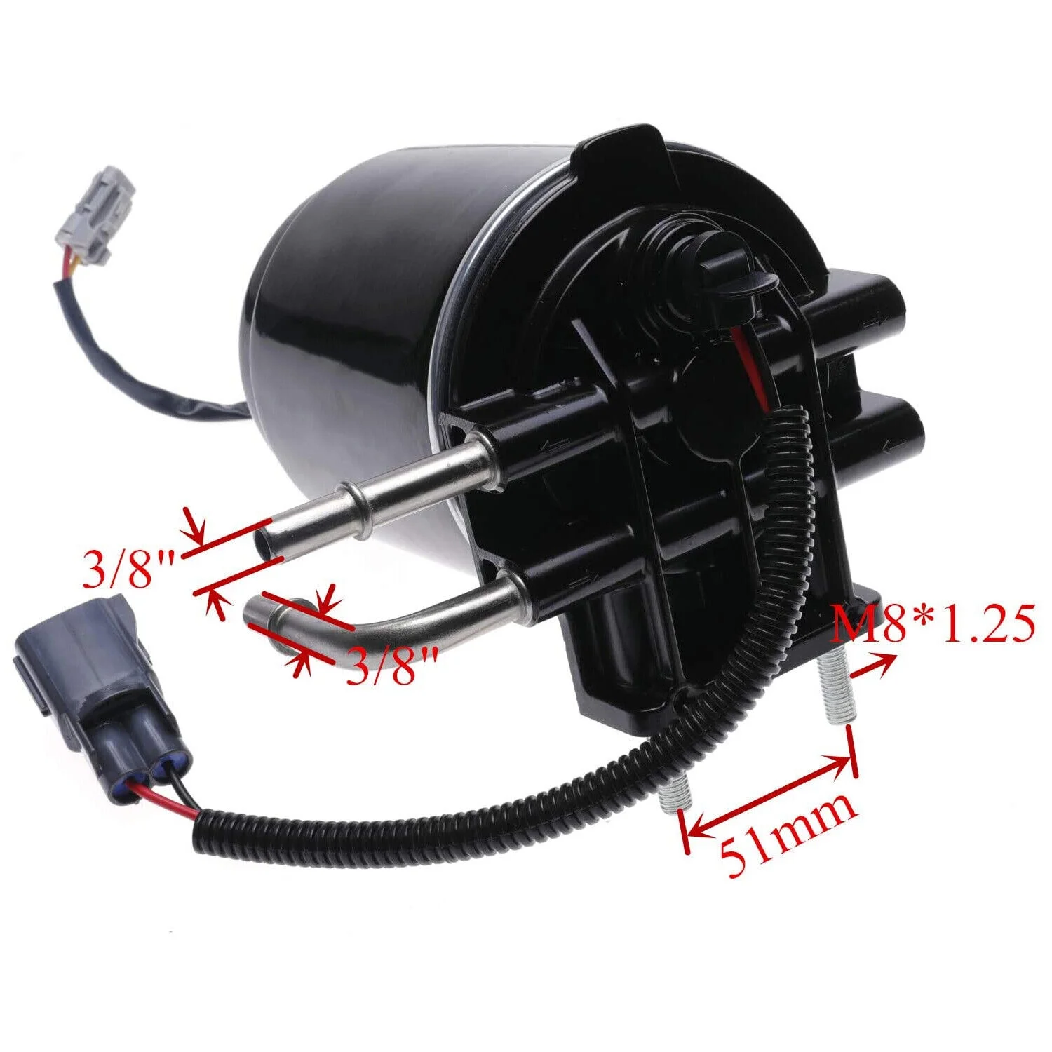 ACA 68197867AA Fuel Water Housing Separator Assembly for 2013-2018 Ram 2500 3500 4500 5500 6.7L Turbo Diesel