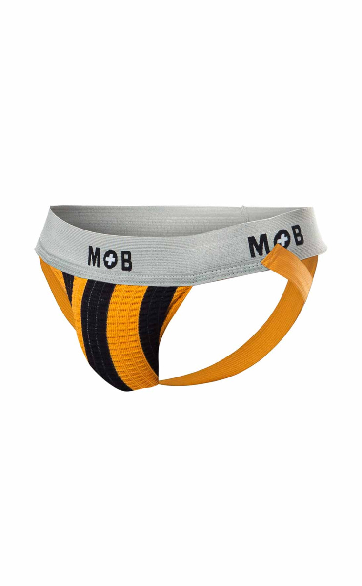 MOB Stripe Classic Jock-Orange-2X-Large