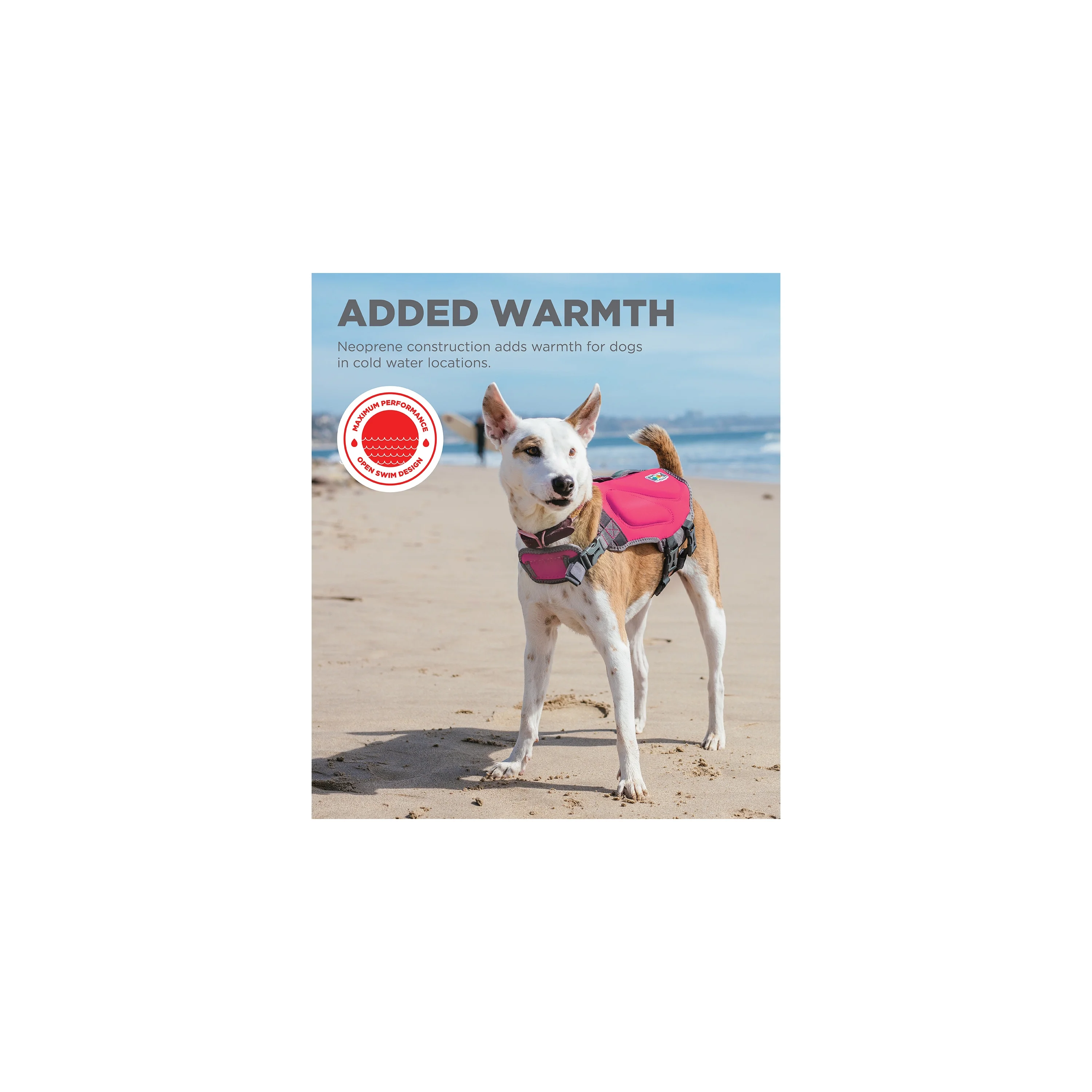 Outward Hound Dawson Swim Dog Life Jacket, Pink, Medium