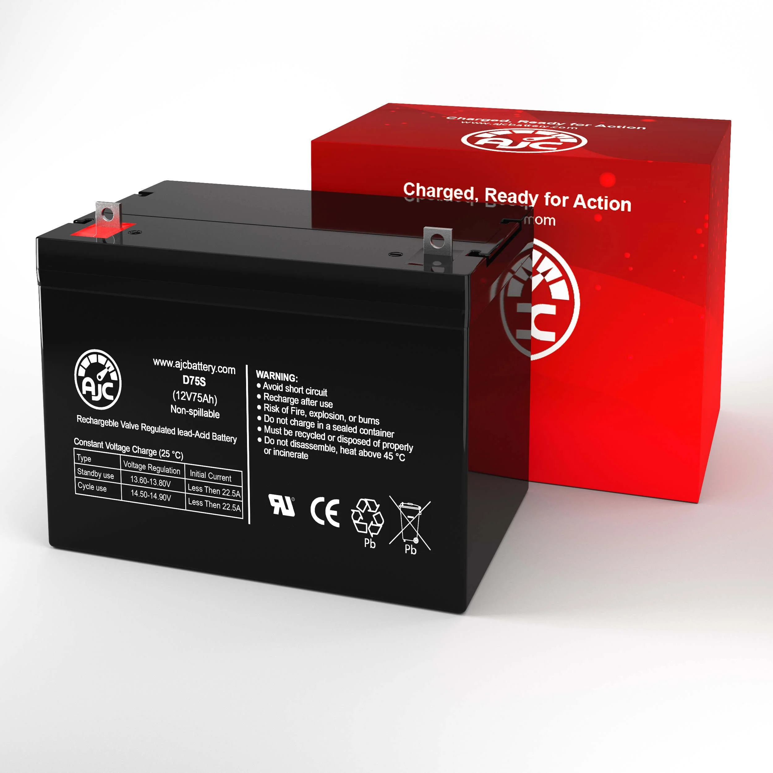 Douglas Guardian DG12-70 12V 75Ah UPS Battery - This Is an AJC Brand Replacement