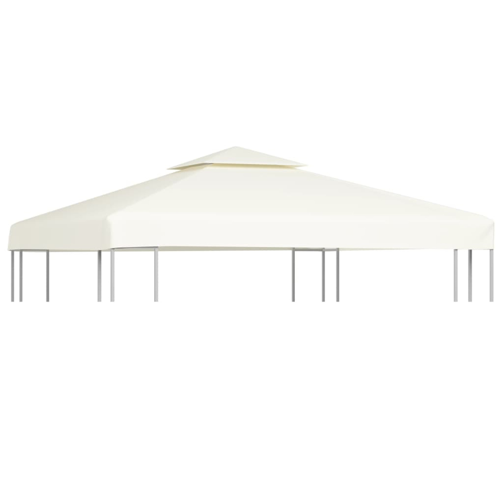 OWSOO Gazebo Cover Canopy Replacement 9.14 oz/yd² Cream White 10'x10'