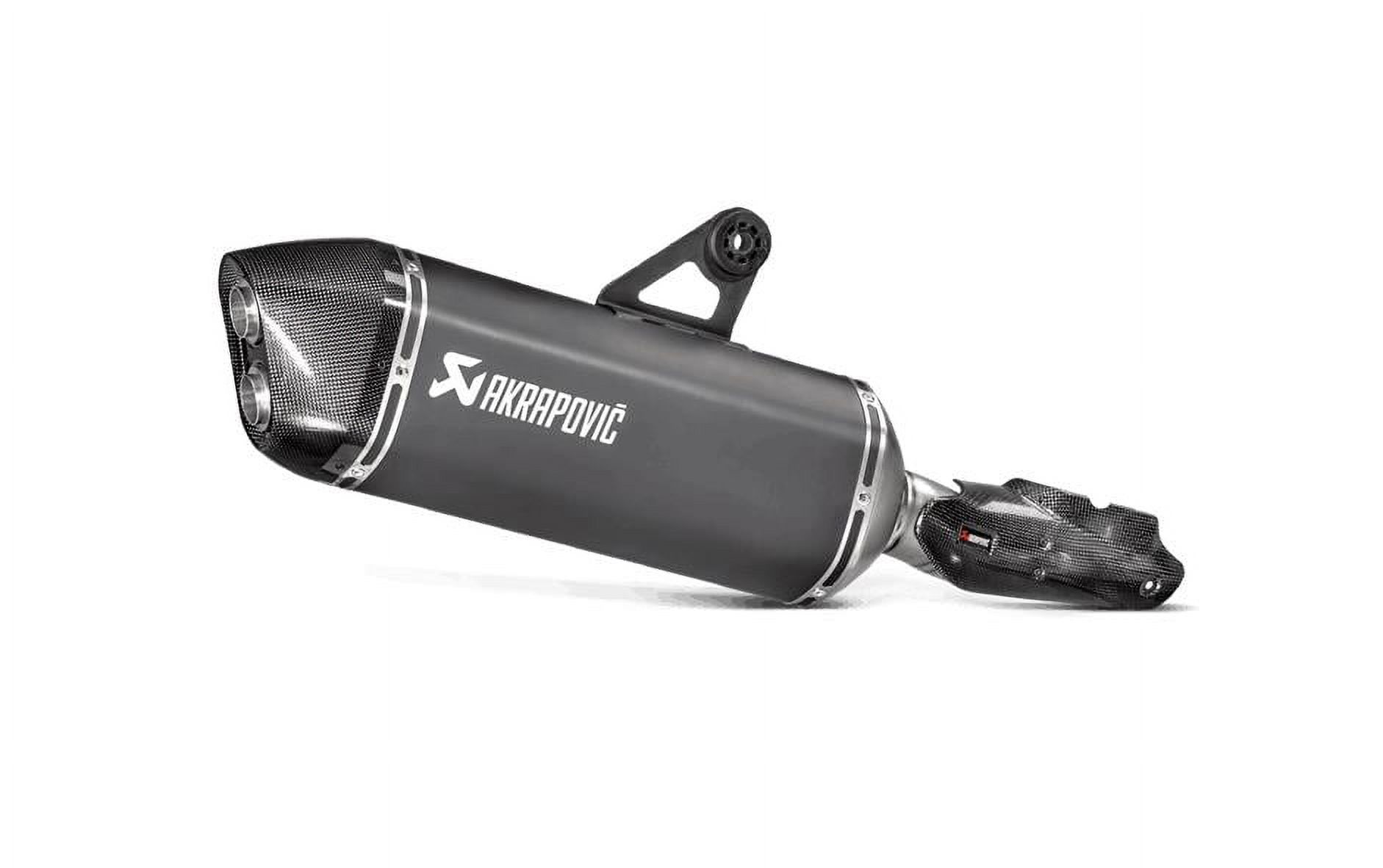 Akrapovic S-B12SO16-HAABL Slip-On Line Exhaust - Black Titanium Muffler