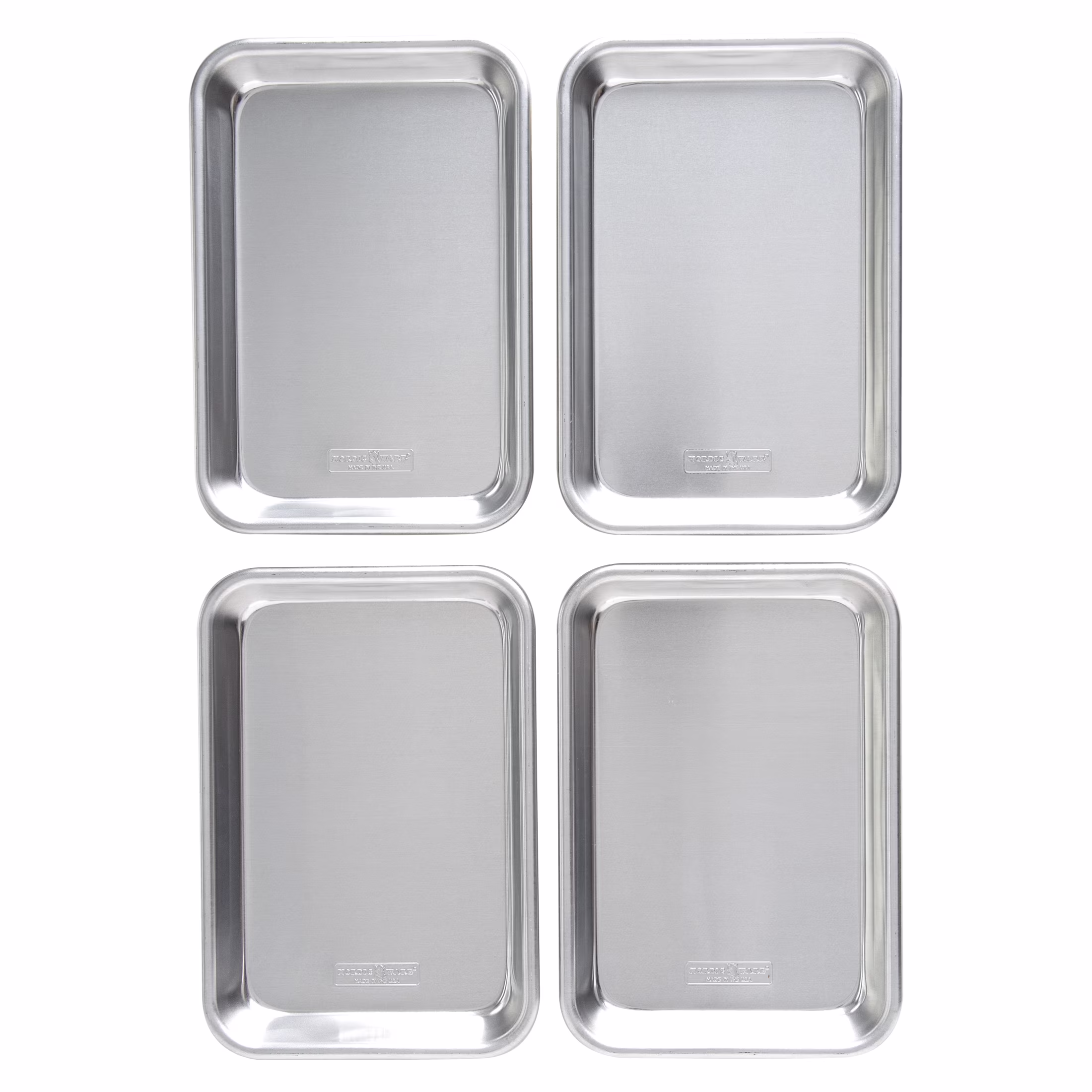 Nordic Ware Naturals Aluminum 4 Pack 1/8 Sheets, 10.1