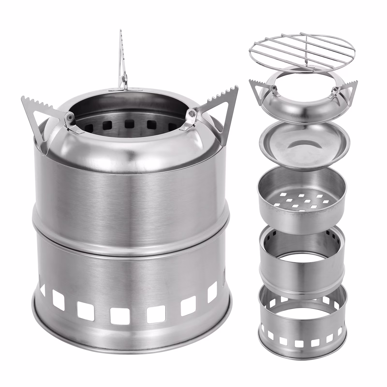 GoolRC Outdoor furnace,StoveWoodPicnic Stainless Steel Stove Stove PortableStove Picnic Bbq Picnics Yabuy Owsoo And