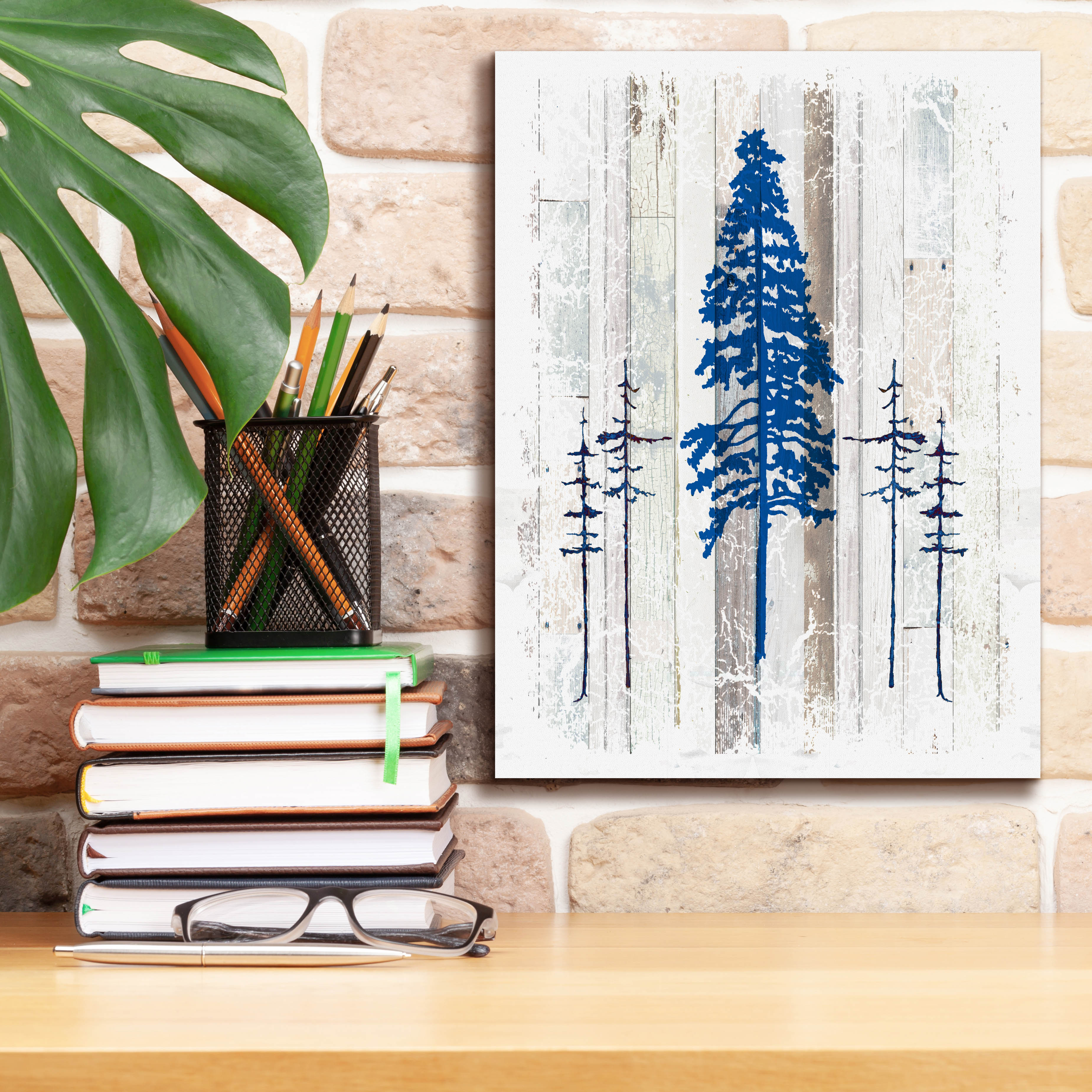 Epic Graffiti 'The Blue Moose - Lodge Pole Pine' by Lightbox Journal, Canvas Wall Art, 12