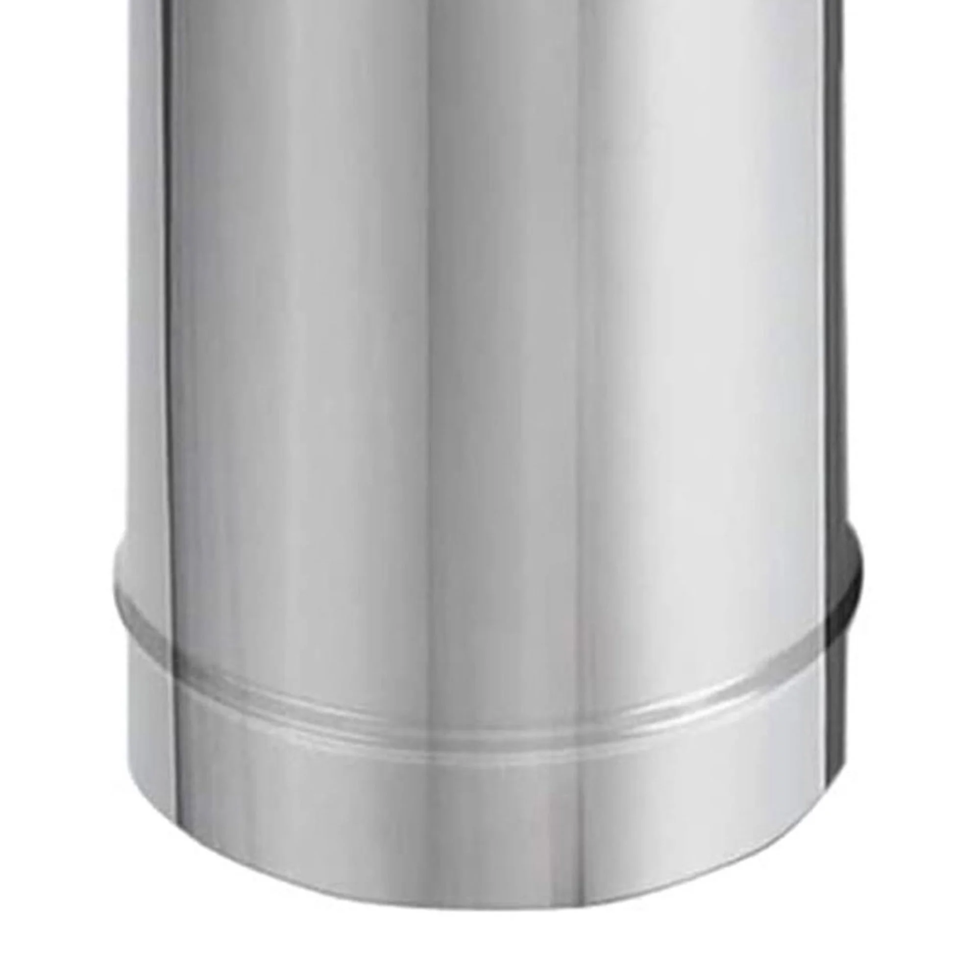 M&G DuraVent 115028 8 x 48 in. DuraBlack Stove Pipe Single Wall - Stainless Steel
