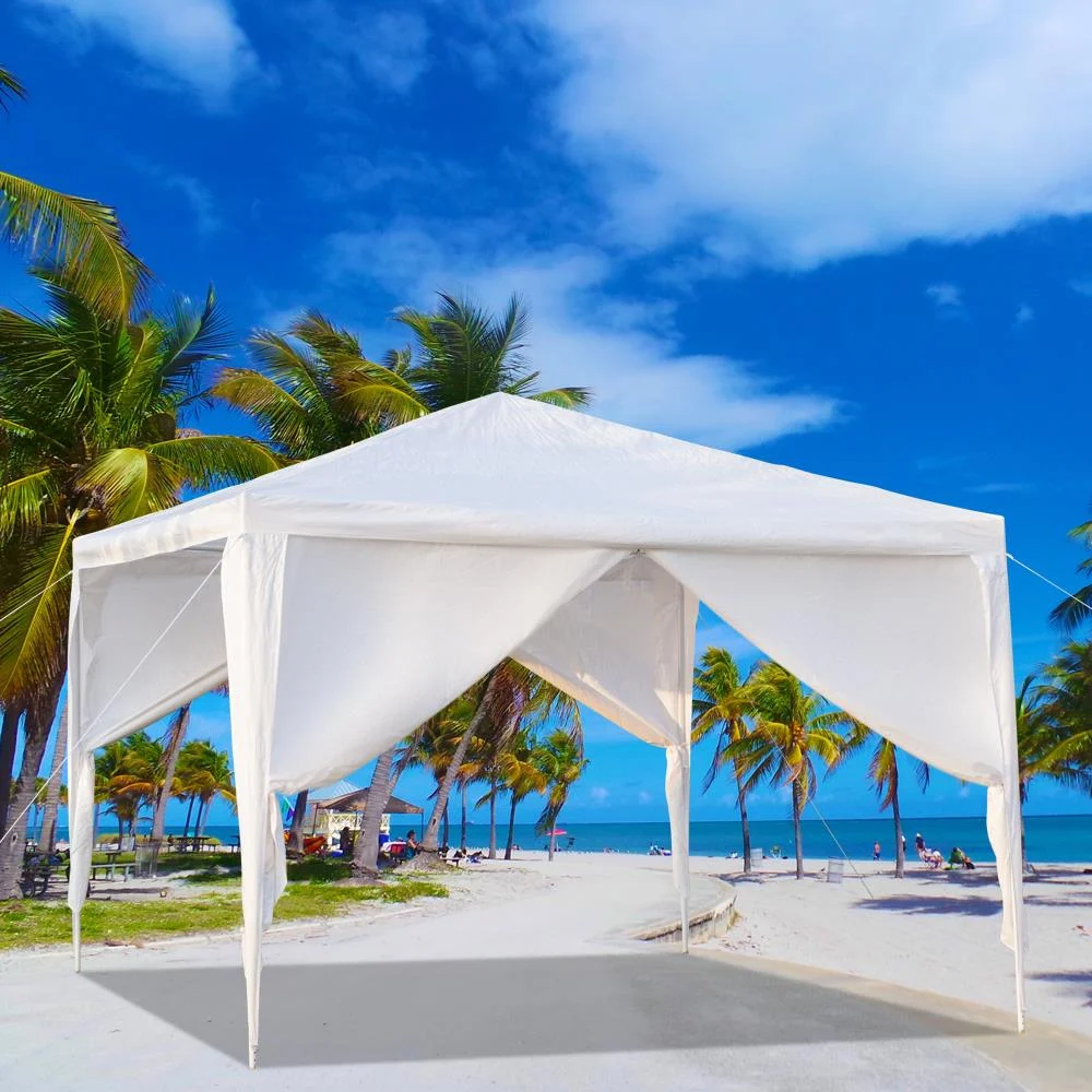 Ktaxon 10' x 10' Outdoor Canopy Party Wedding Tent w/4 Sidewall White