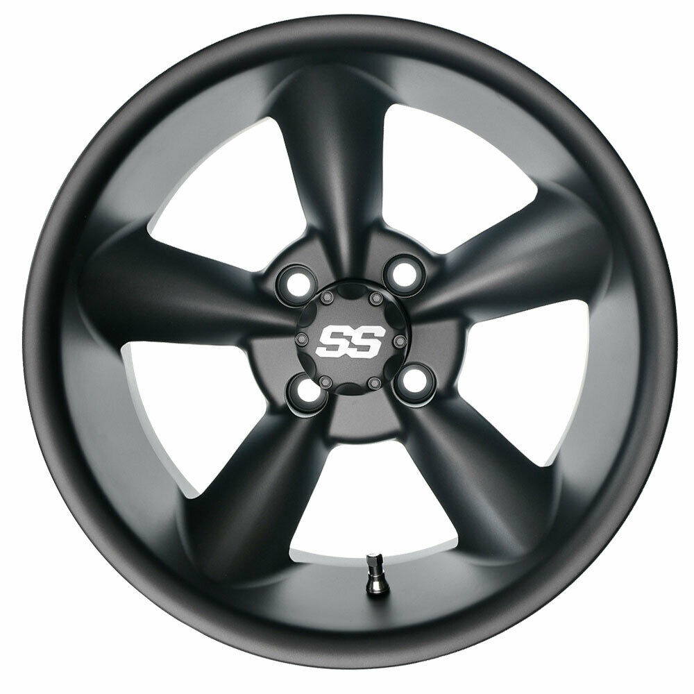 14 inch GTW Godfather (Matte Gray) Golf Cart Wheel 4-4 Bolt (4x101.6mm) | 3:4