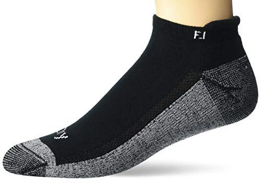 FootJoy Men's ProDry Roll Tab 2-Pack Socks Black Size 7-12