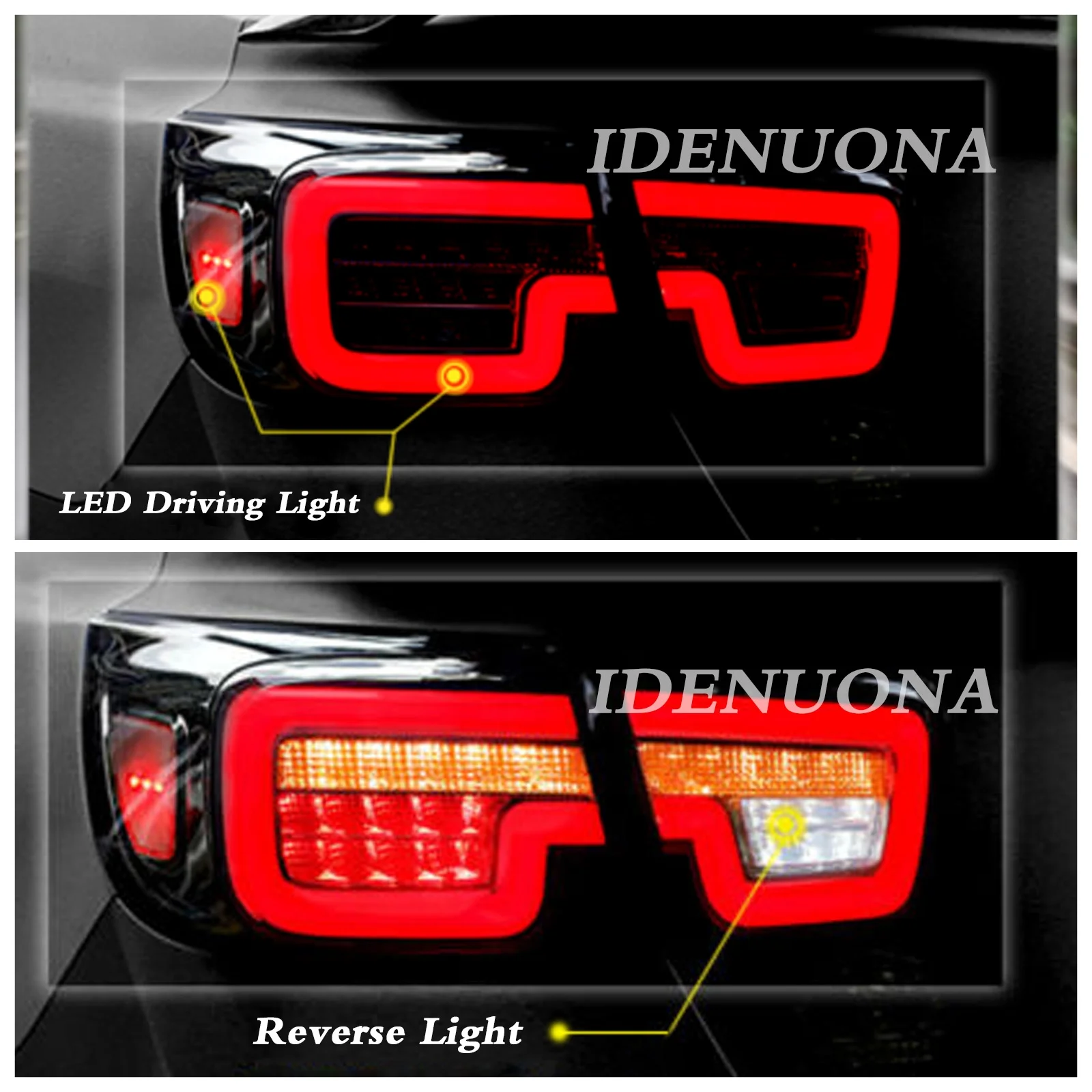 LED Rear Lamp Assembly LED Tail Lights For Chevrolet Malibu 2013-2015 Black