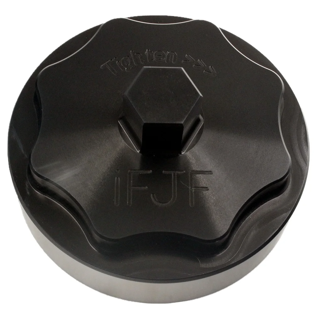 iFJF 68065612AA Fuel Filter Housing Cover Cap for 2010-2019 Dodge Ram 6.7L 2500 3500 4500 5500 Cummins Diesel Engine Billet Aluminum (Black)