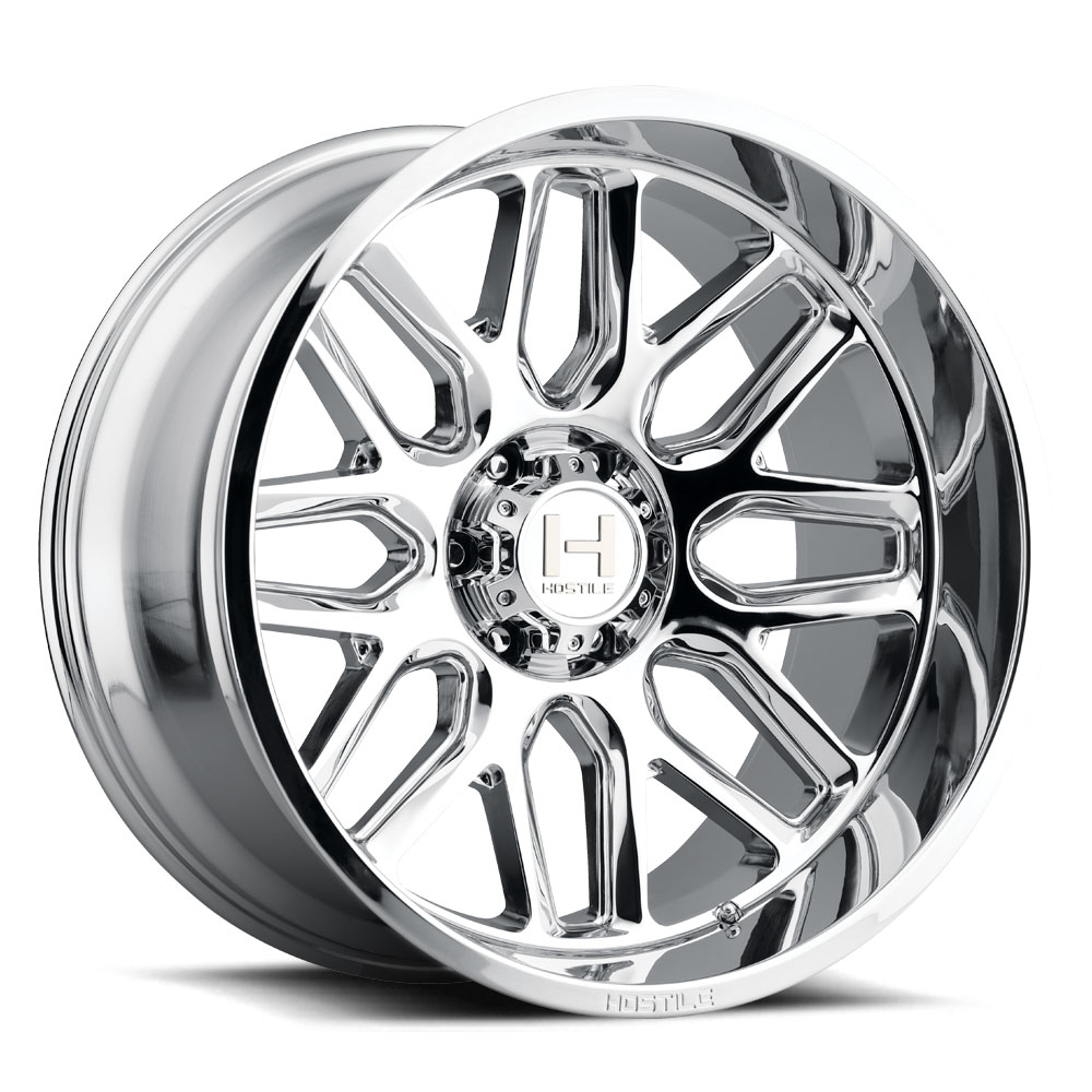 20x12 Hostile H120 Vulcan Armor Plated (Chrome) Wheel 8x170 (-44mm)
