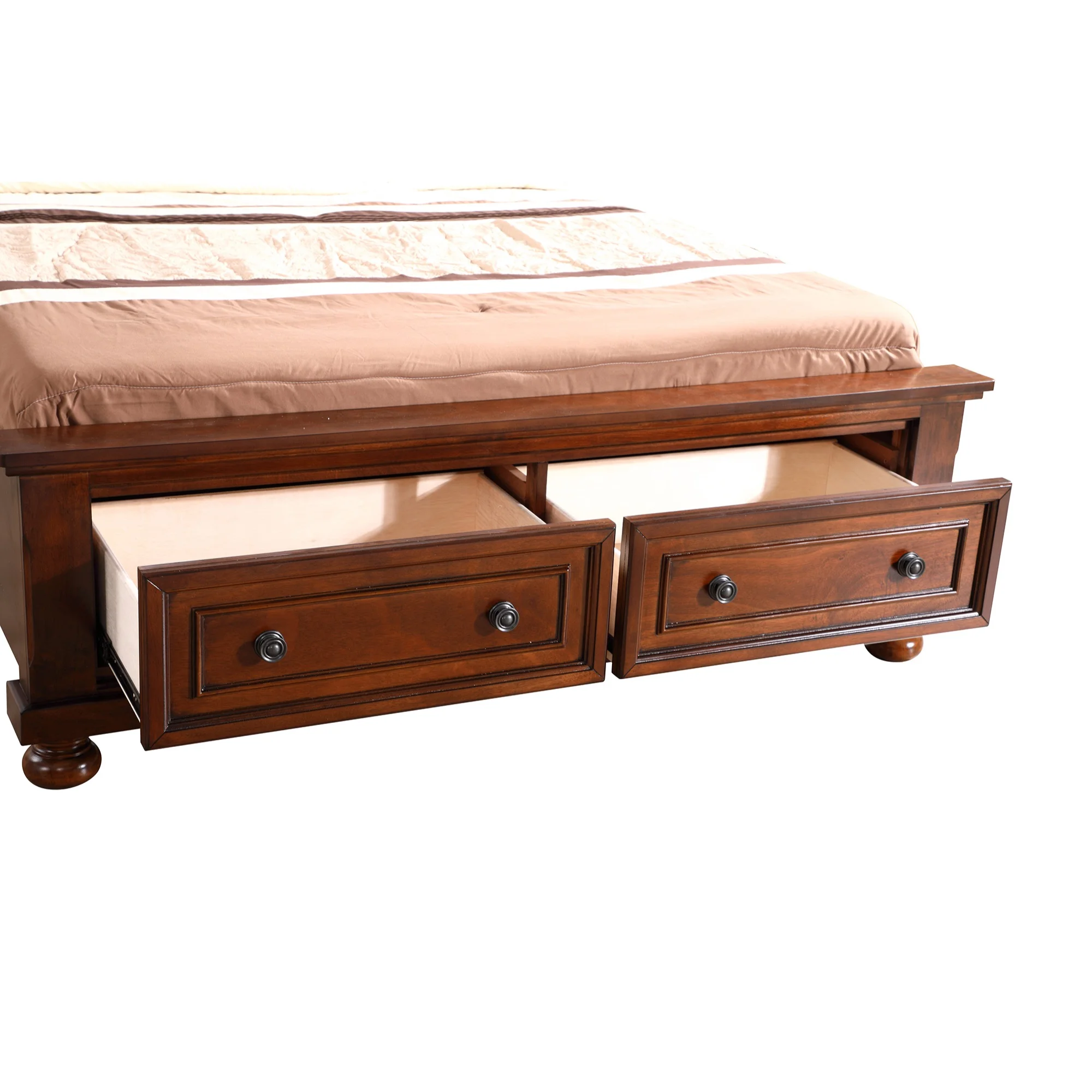Passion Furniture Meade Cherry Full Panel Beds PF-G8900A-FB