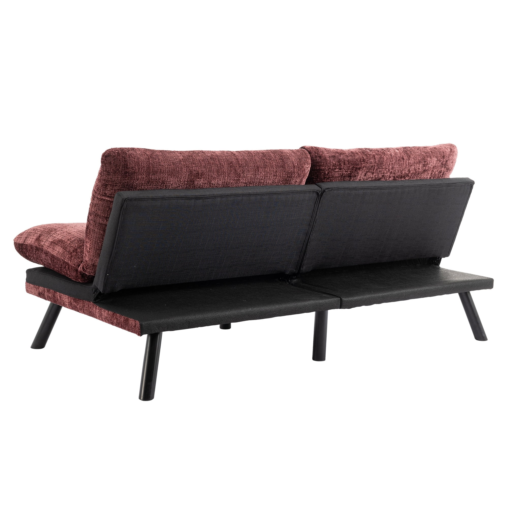 Convertible Sofa Bed Loveseat Futon bed WINE RED