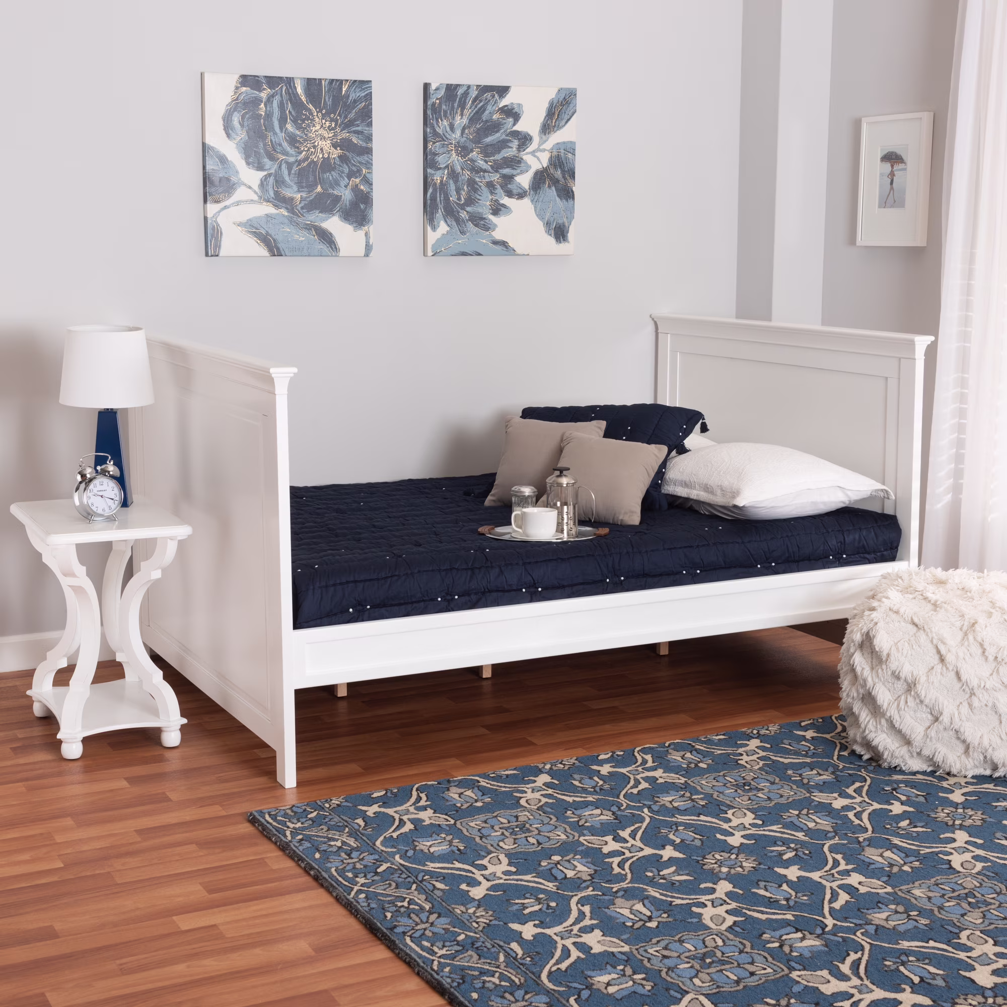 Baxton Studio Ceri Classic and Traditional White Finished Wood Twin Size Daybed