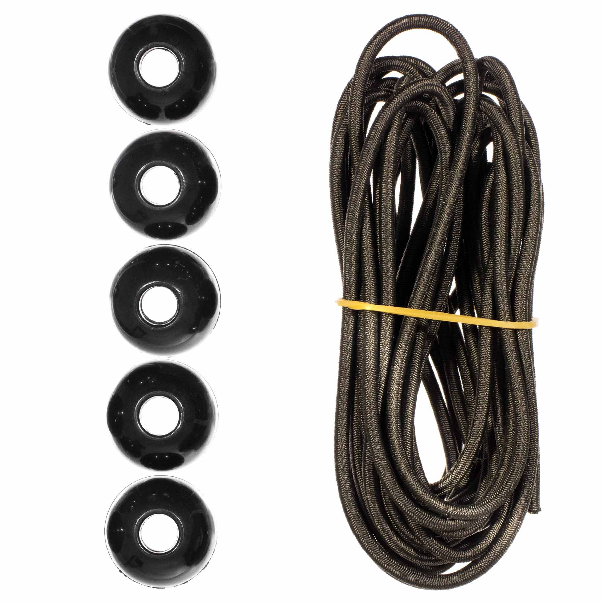 Paracord Planet Colored Bungee Cord and Ball Bungee Kits - 10 Feet of 1/8 Inch Shock Cord and 5 Ball Bungees - Make Custom Tie Downs for Camping, Event Tents, Canopies, and More