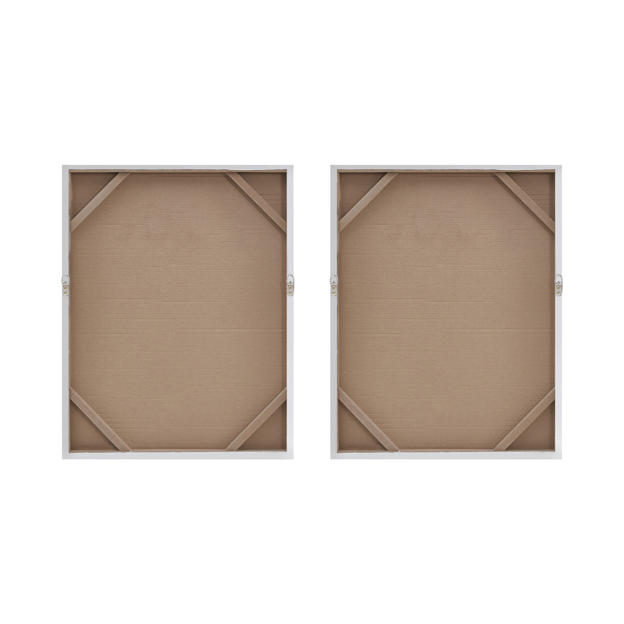 Madison Park Glimmer Heavily Embellished 2-piece Canvas Wall Art Set in Silver, 22