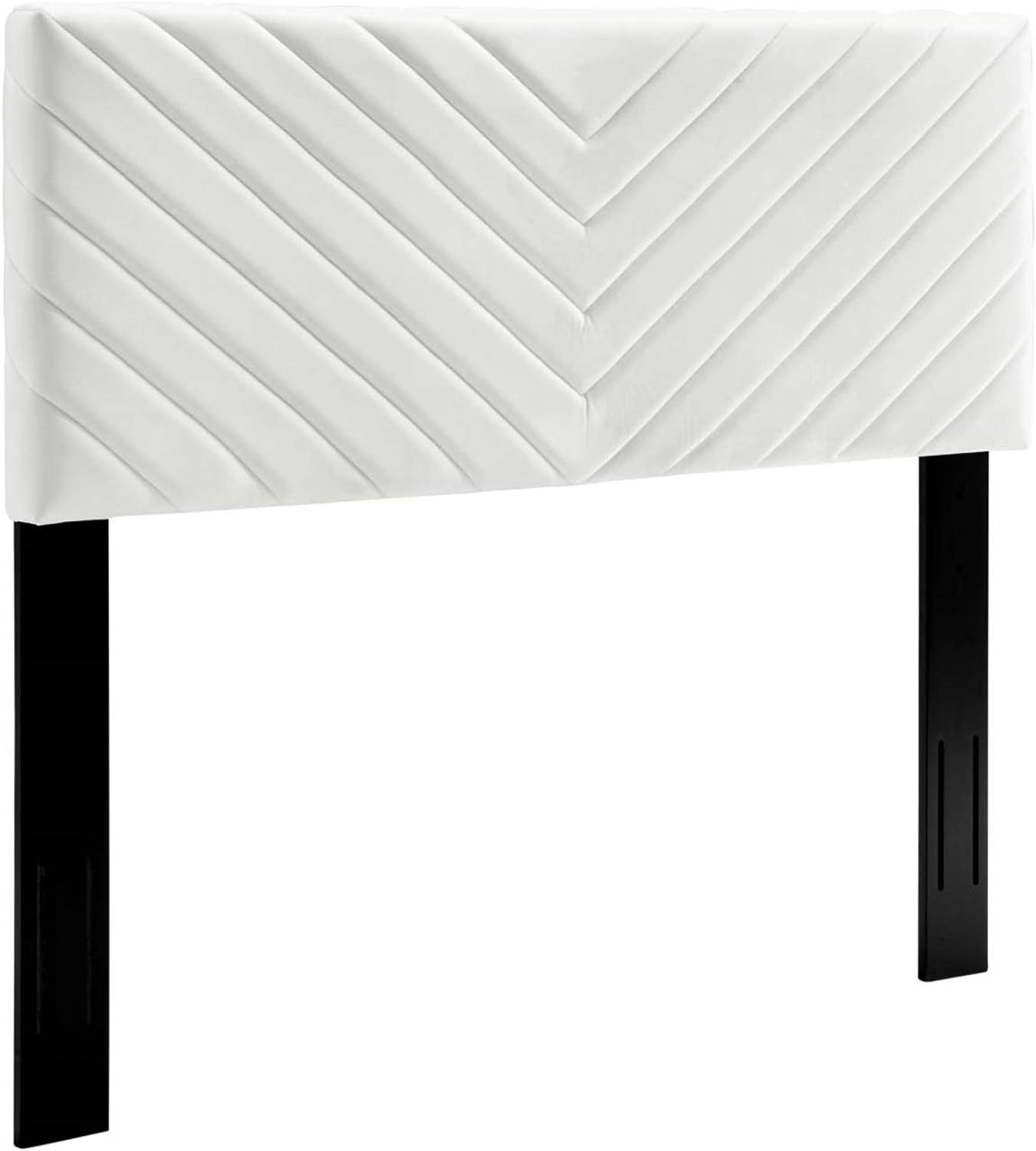 Alyson Tufted Performance Velvet Full/Queen Headboard - Enhance Bedroom Ambiance With Luxury And Comfort - White