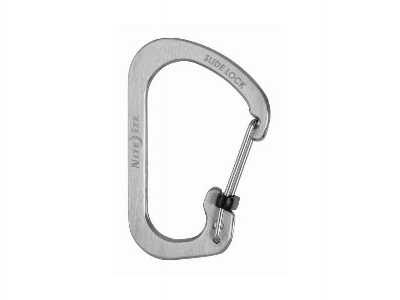 Nite Ize CSL3-11-R6 Classic Utility Slide Lock Carabiner, #3, Stainless Steel, Each