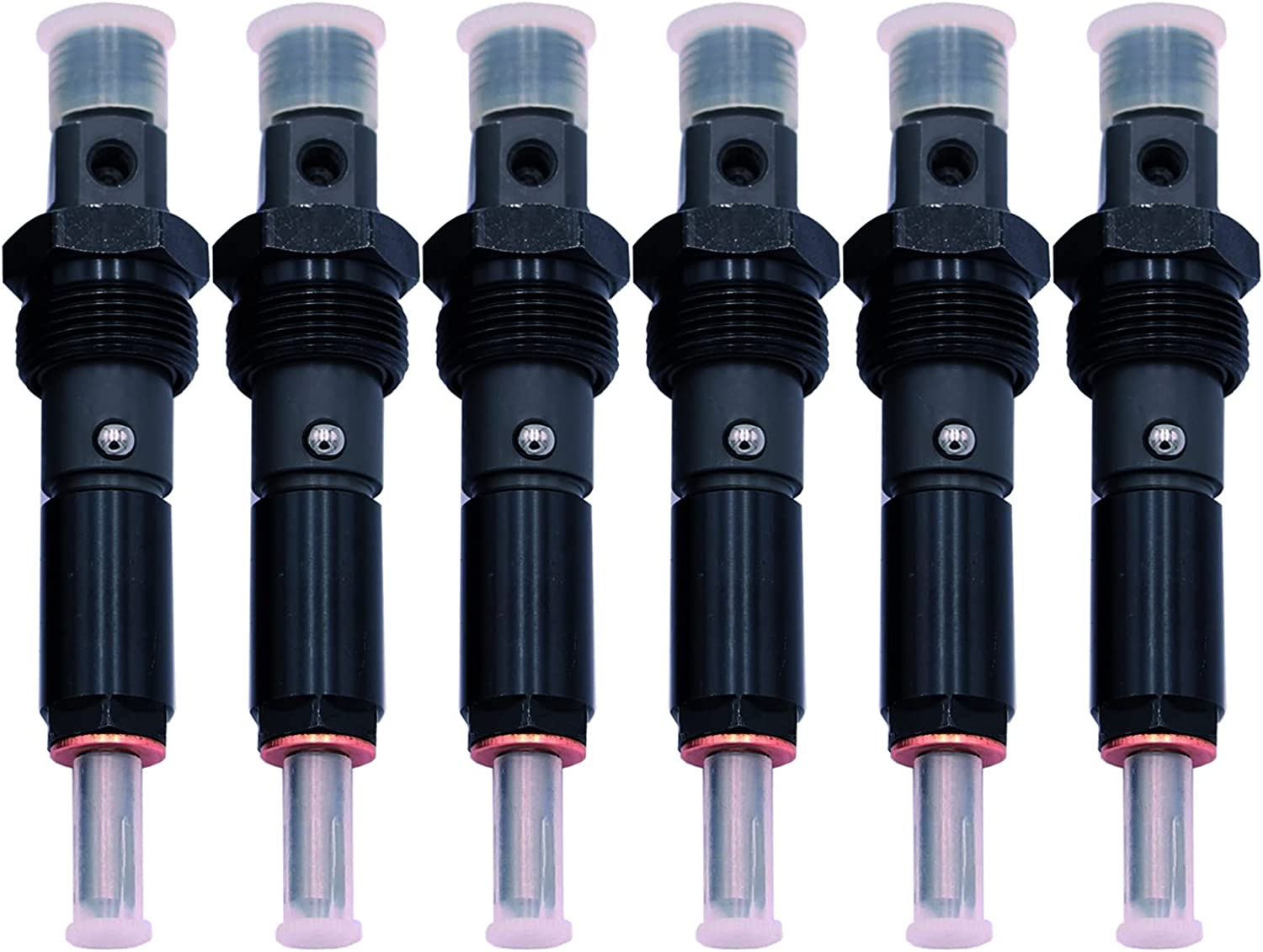 Seapple 6pcs Fuel Injector Assembly 0432133837 2T0130201 Compatible with Kamaz VW 4308 17T 23T Series Engine