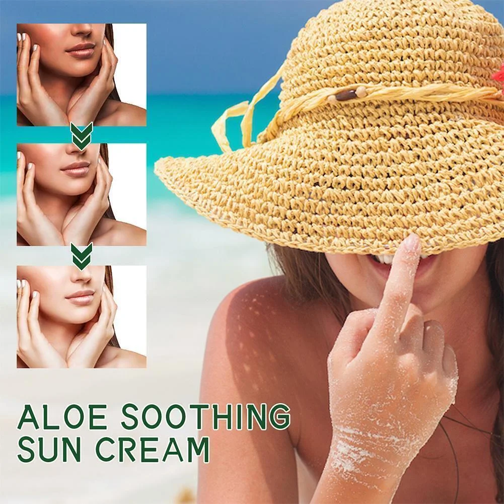 2pcs Aloe Soothing Sun Cream SPF50+ PA+++ 50ml