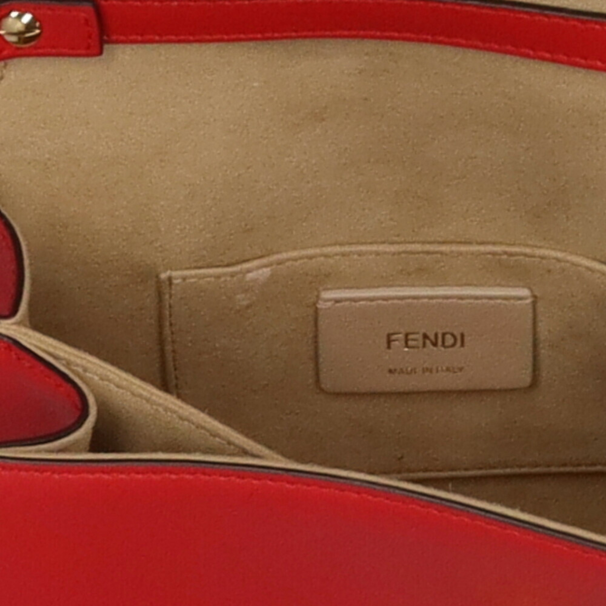 Pre-Owned Fendi FENDI mini canai shoulder bag calf ladies (Good)