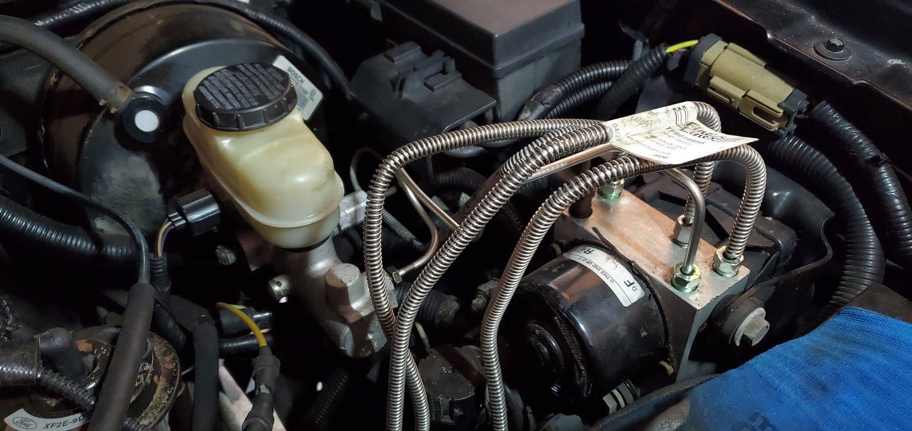 98-01 Ranger; Front Brake Line Kit; Stainless-TKT9842SS