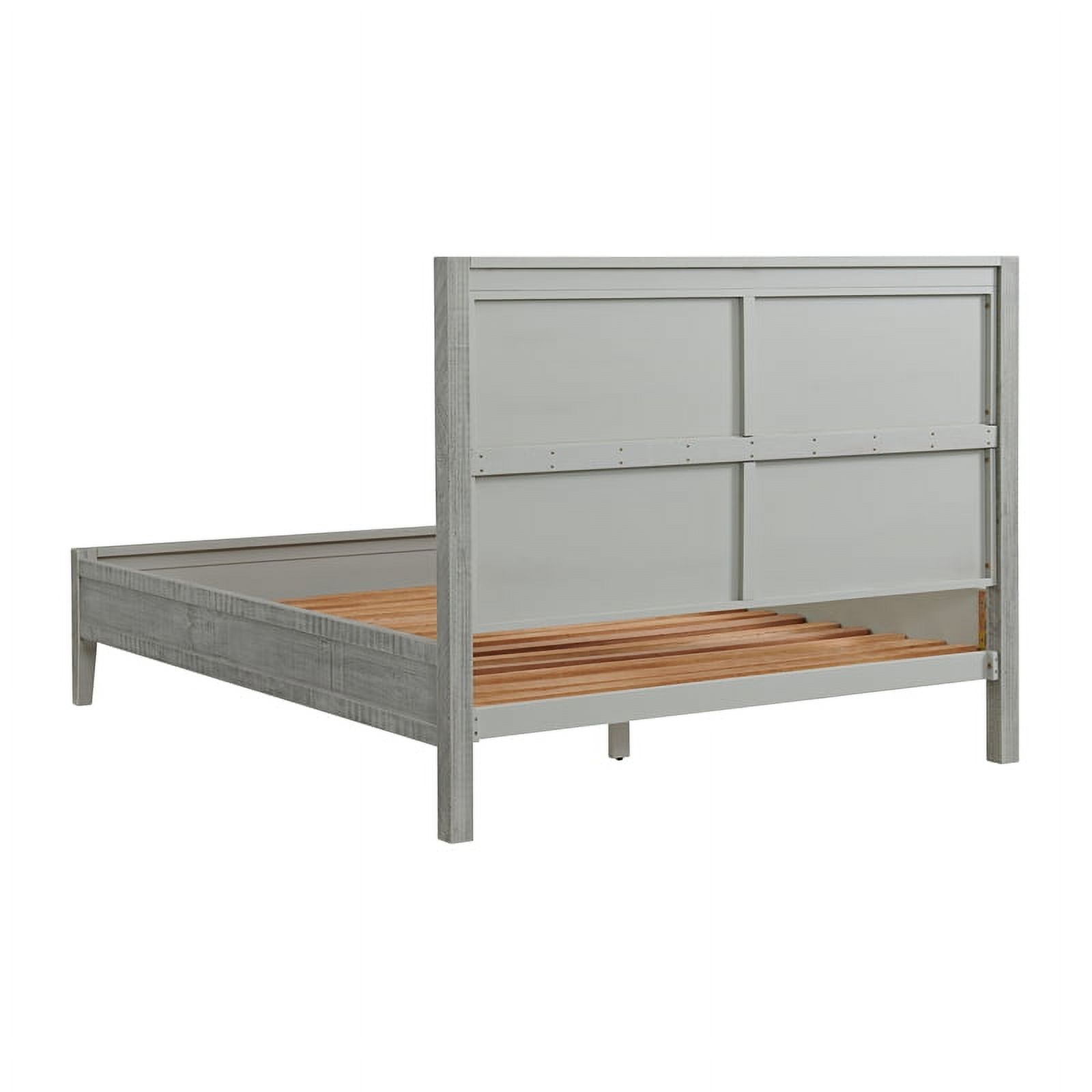 Arden Panel Wood Queen Bed/Driftwood Gray