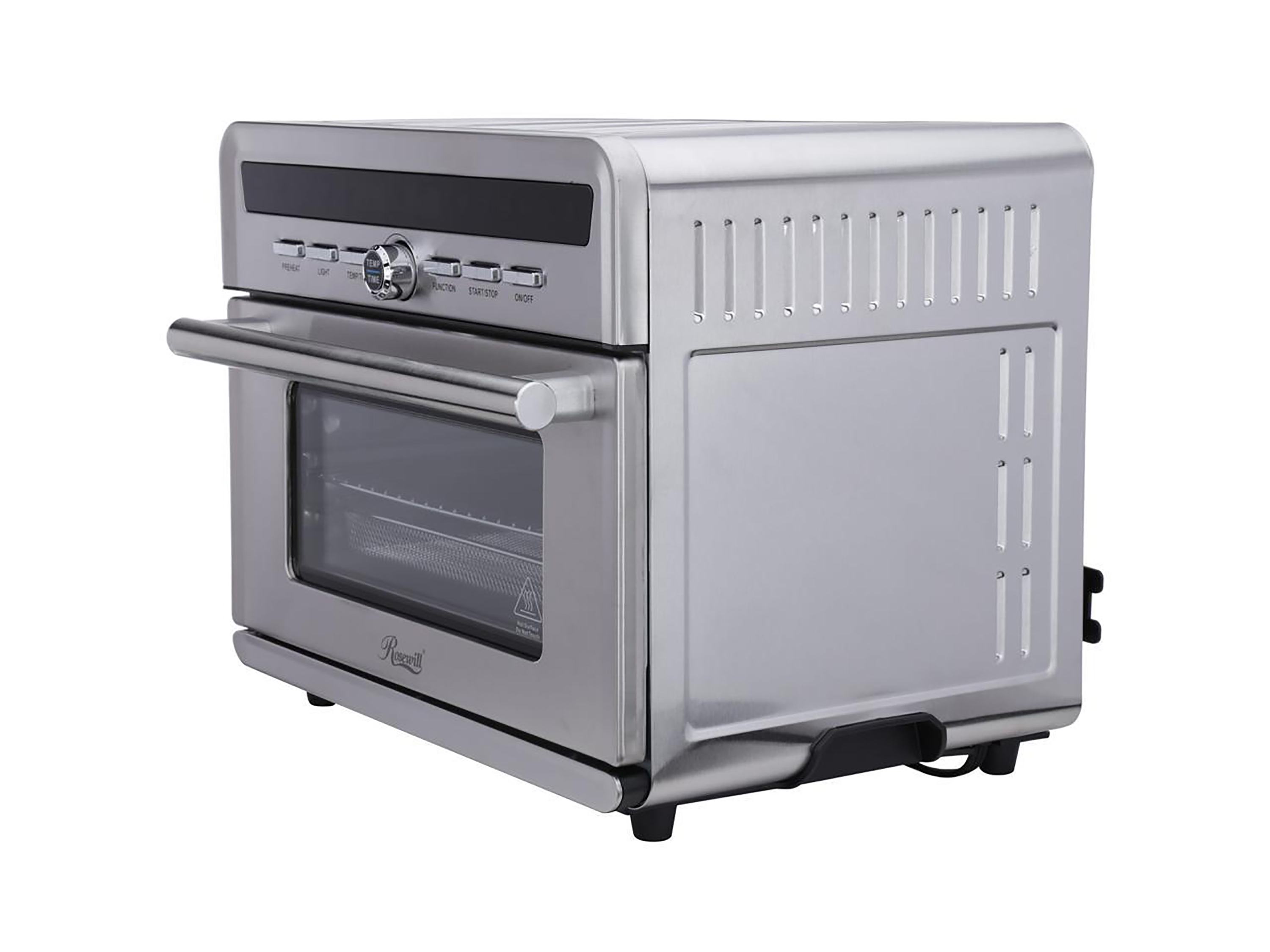 1800 W 4-Tray Stainless Steel Air Fryer Convection Toaster Oven with Large Transparent Window